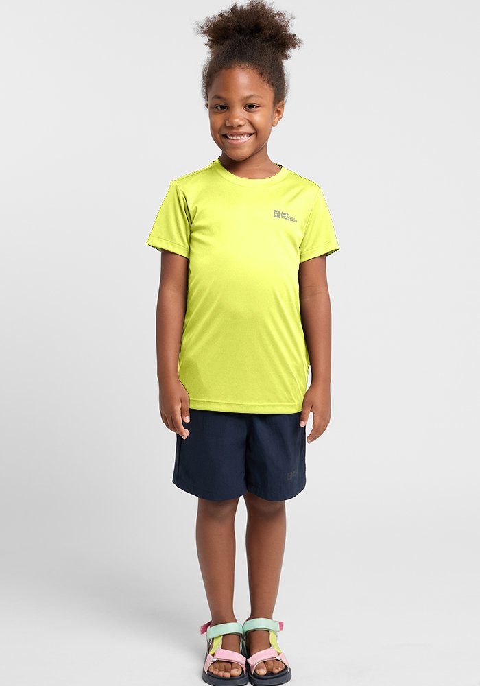 Jack Wolfskin Active Solid T-Shirt Kids Functioneel shirt Kinderen 116 oranje firefly