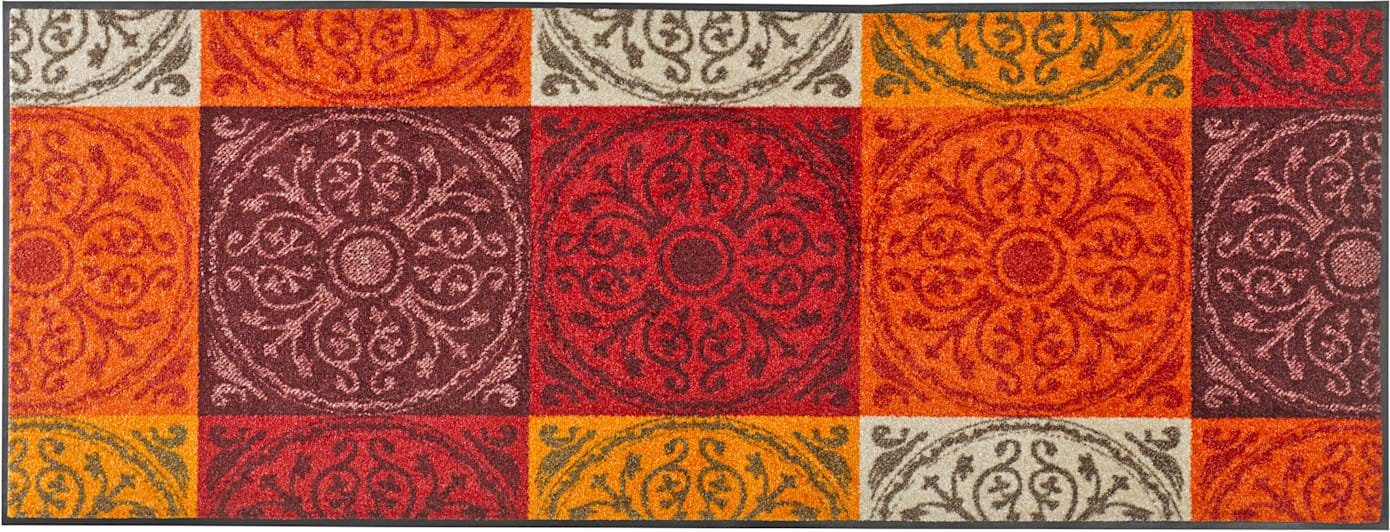 wash+dry by Kleen-Tex Mat deurmatten maat ca. 50/75 cm rood