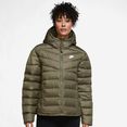 nike sportswear donsjack therma-fit windrunner womens jacket groen