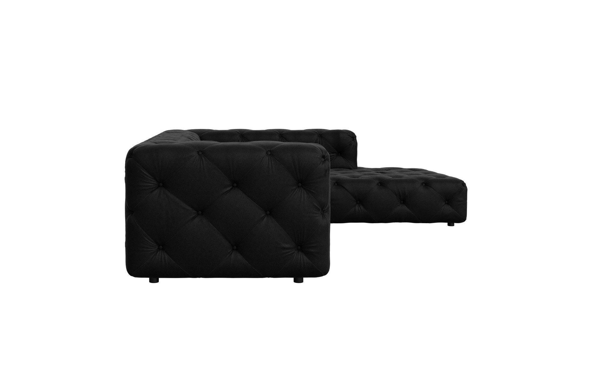 Places of Style Hoekbank FOLLINA L-vorm, met klassieke Chesterfield-knoopstiksels