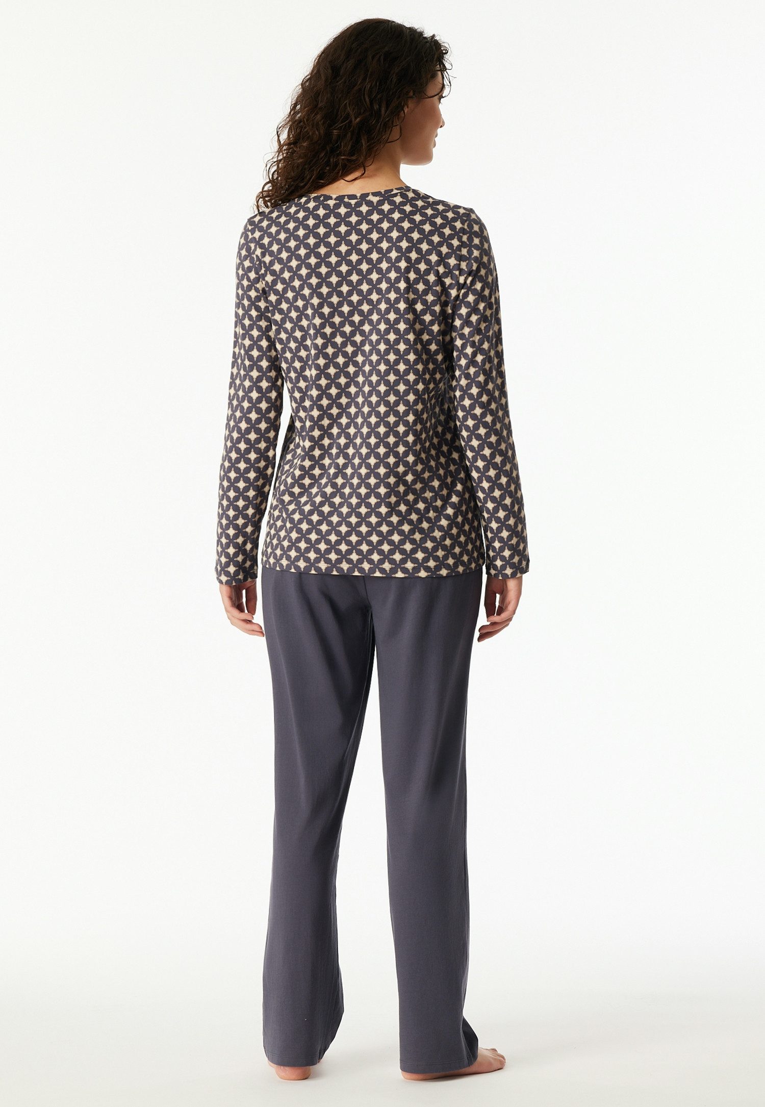 Schiesser Pyjama Comfort Essentials met hoogwaardige v-hals (2-delig)