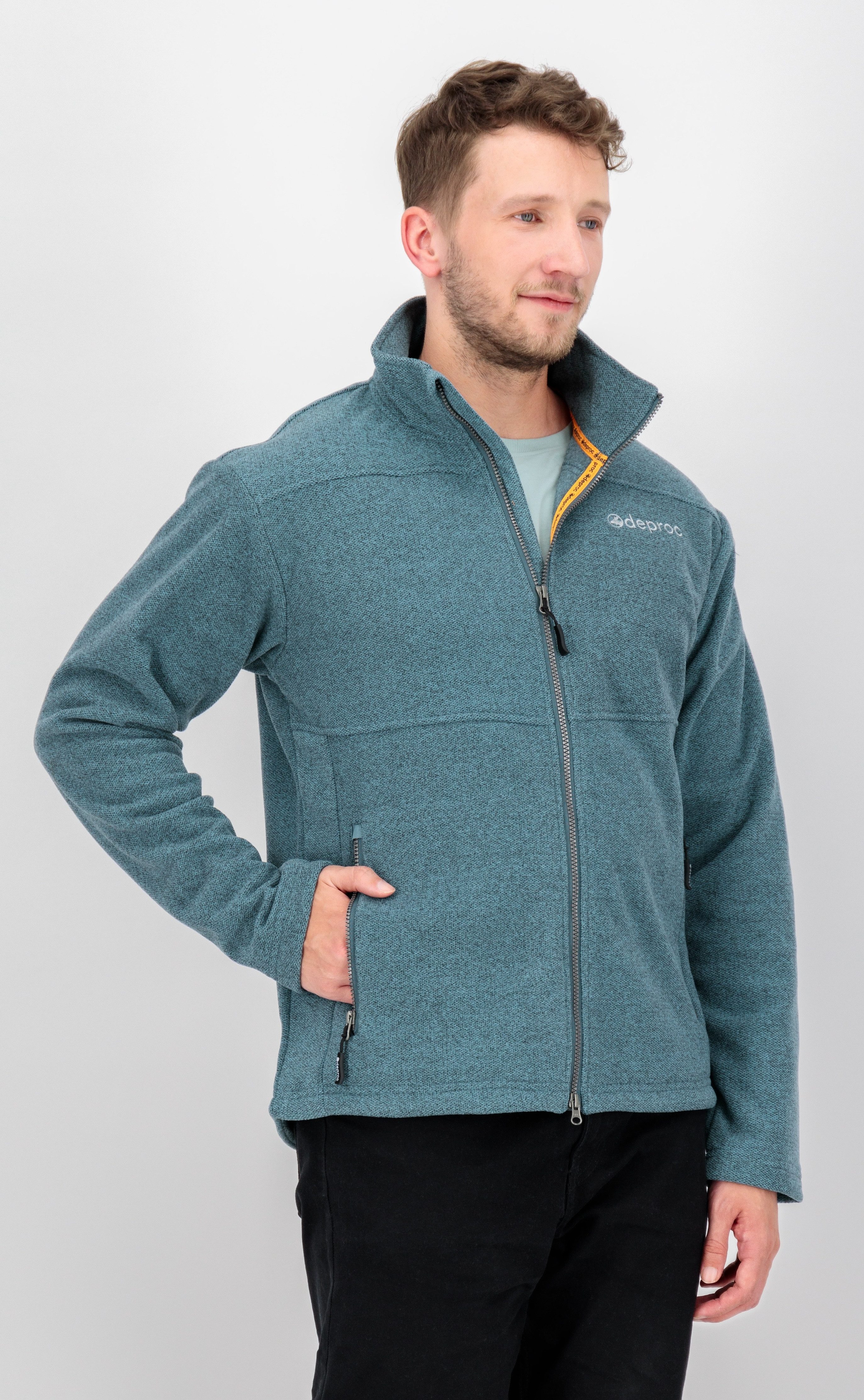 DEPROC Active Gebreid fleecejack SEWARD MN met 2-wegritssluiting