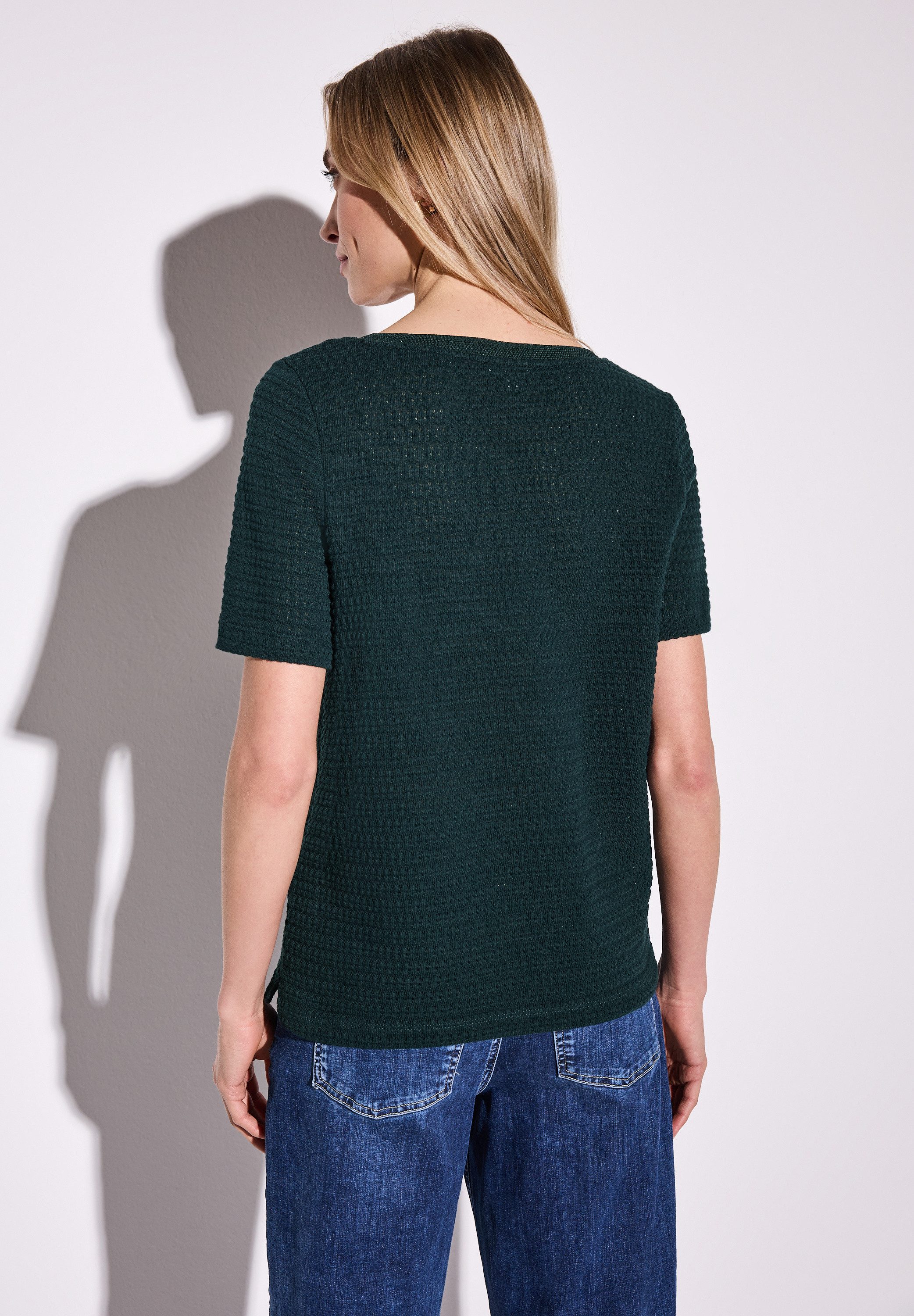 STREET ONE T-shirt met structuurpatroon