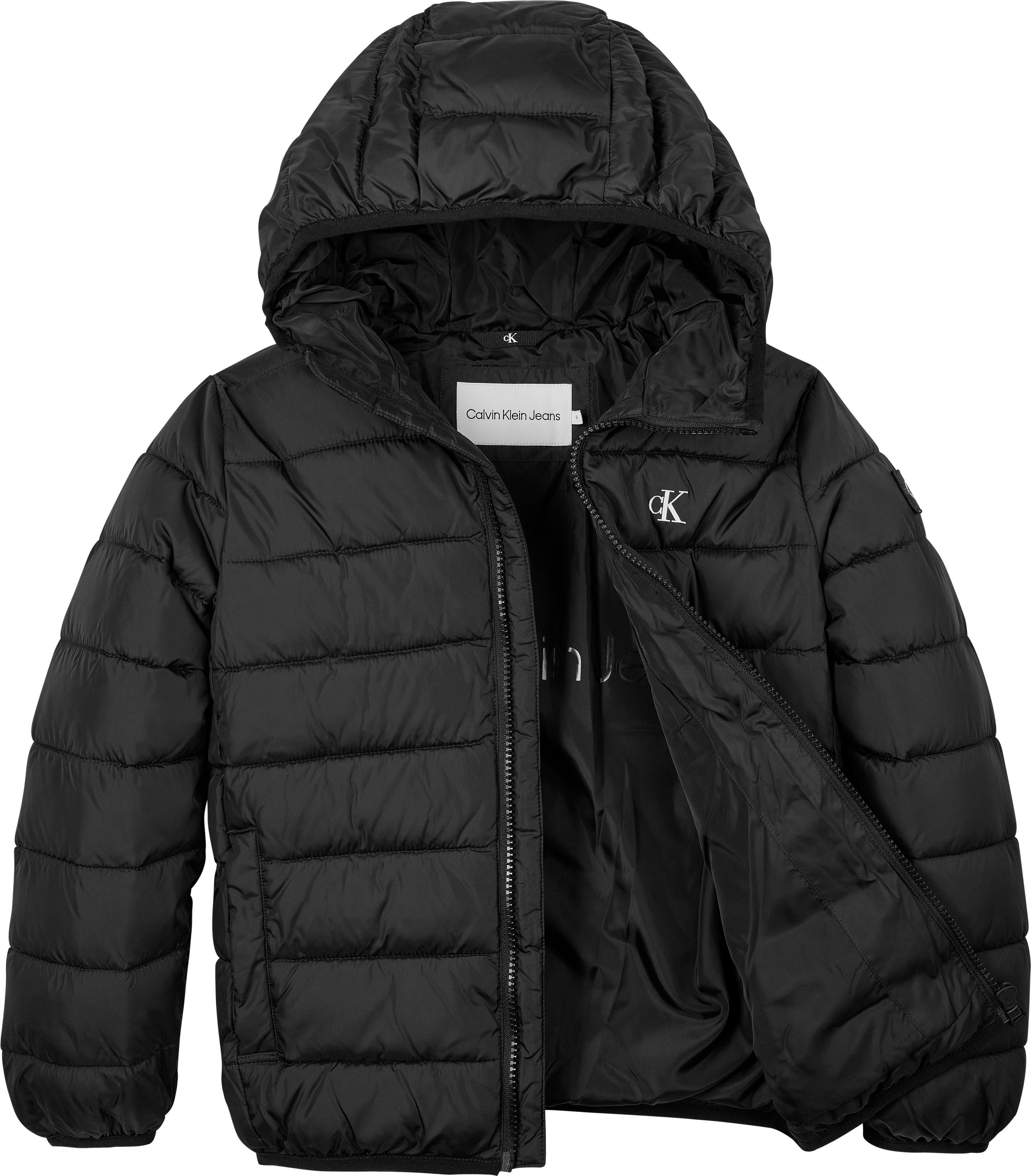 Calvin Klein Gewatteerde jas INST. LOGO LIGHT PADDED JACKET