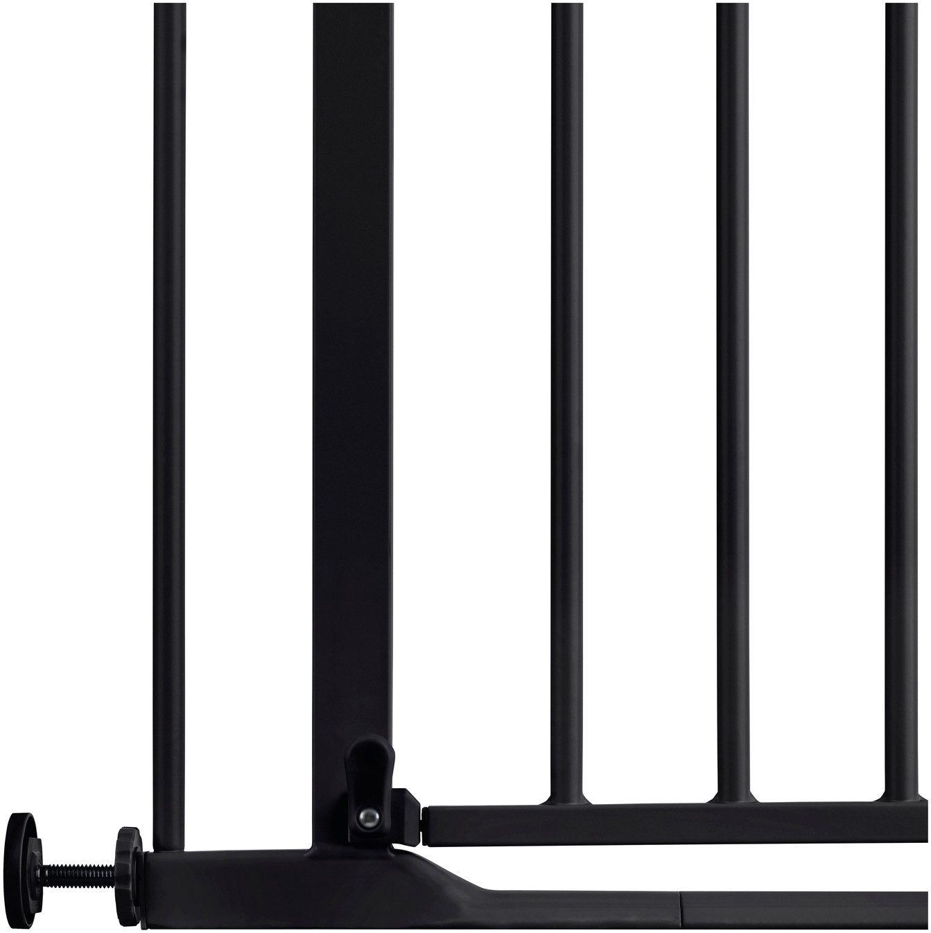 Hauck Traphek Clear Step 2, Black ook als traphekje te gebruiken, 75-80 cm, vlakke doorgang