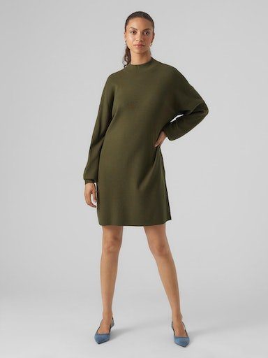Vero Moda Gebreide jurk VMNANCY LS FUNNELNECK DRESS GA NOOS