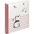 walther fotoalbum babyalbum little panda, rosa (1 stuk) roze