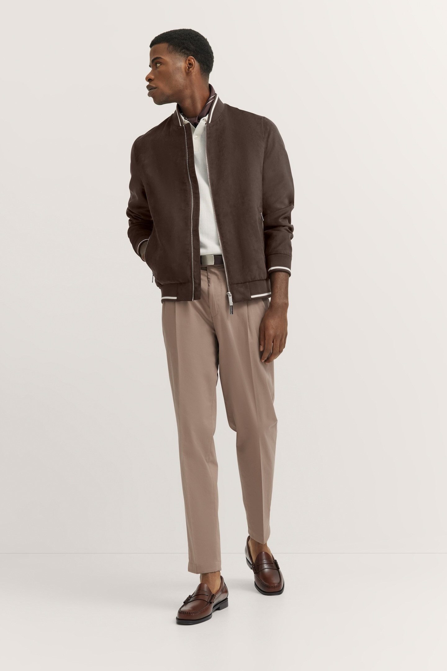 Bugatti Blouson van waterafstotend suede