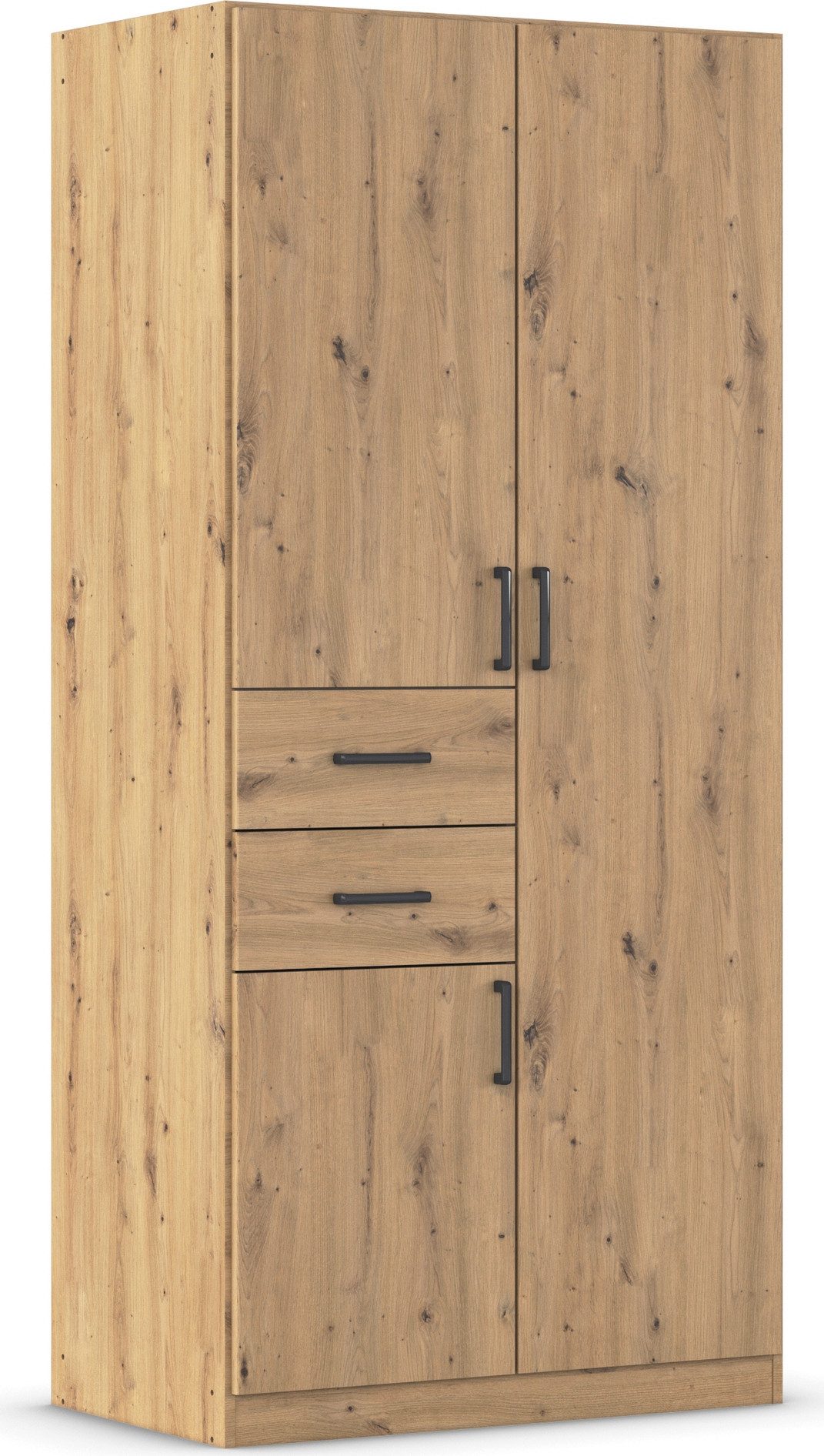 rauch Draaideurkast Kledingkast kast garderobe MAIKA met decor-front 2 lades, in verschillende breedtes, hoogtes, kleuren, made in germany