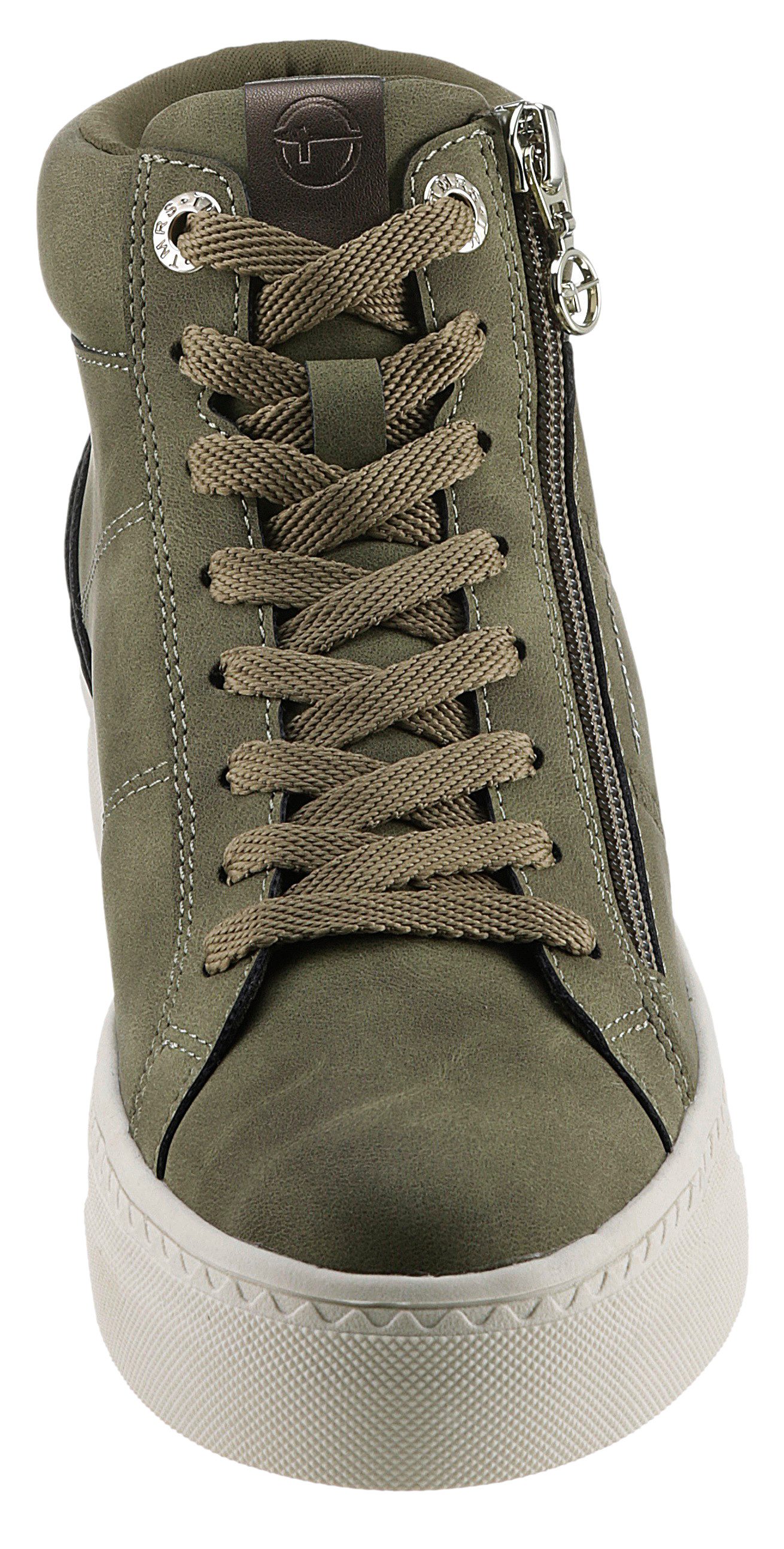 Tamaris Plateausneakers high-top sneaker, vrijetijdsschoen, veterschoen, gevoerde schacht
