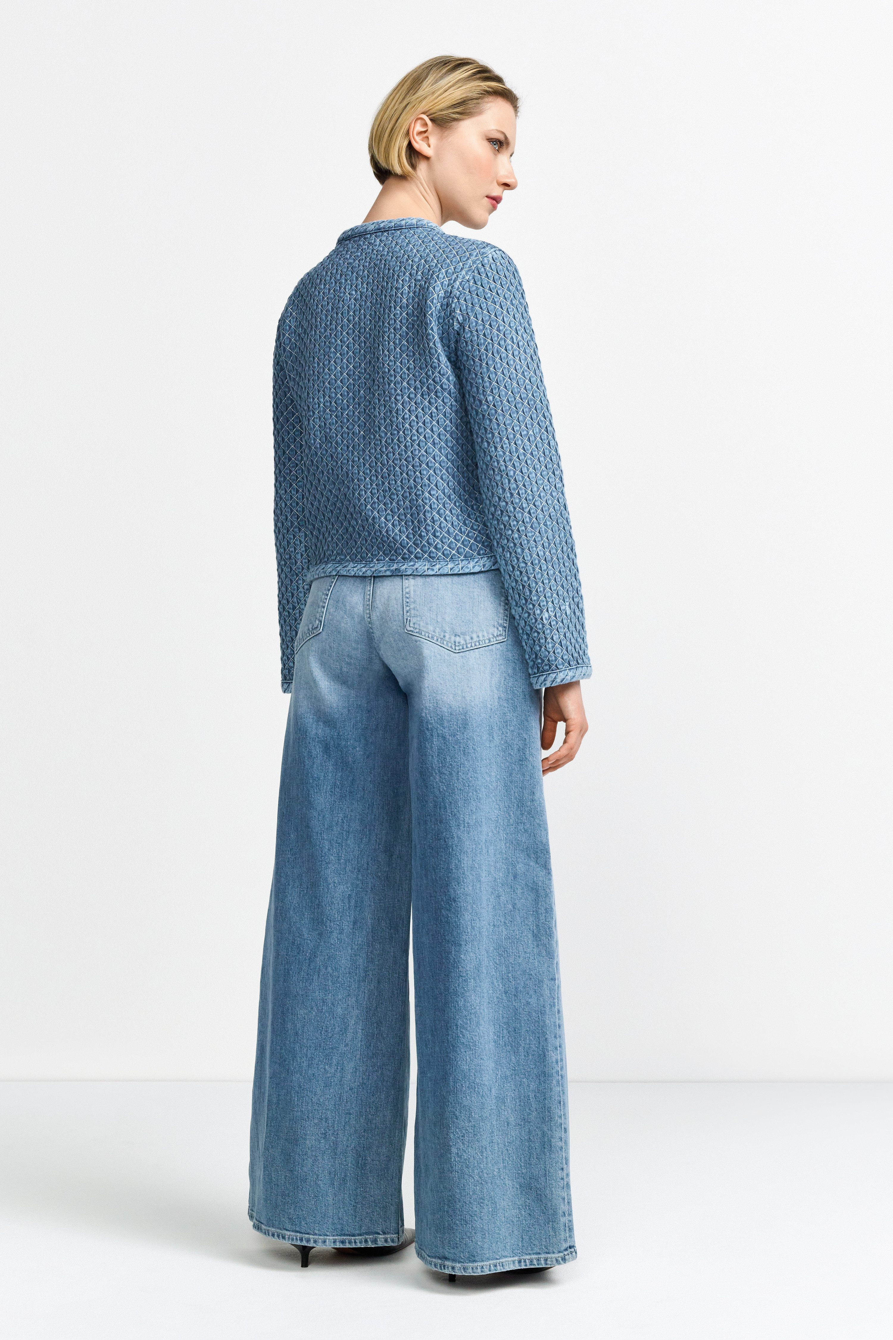 Rich & Royal Jeansblazer Met afgewerkte rand