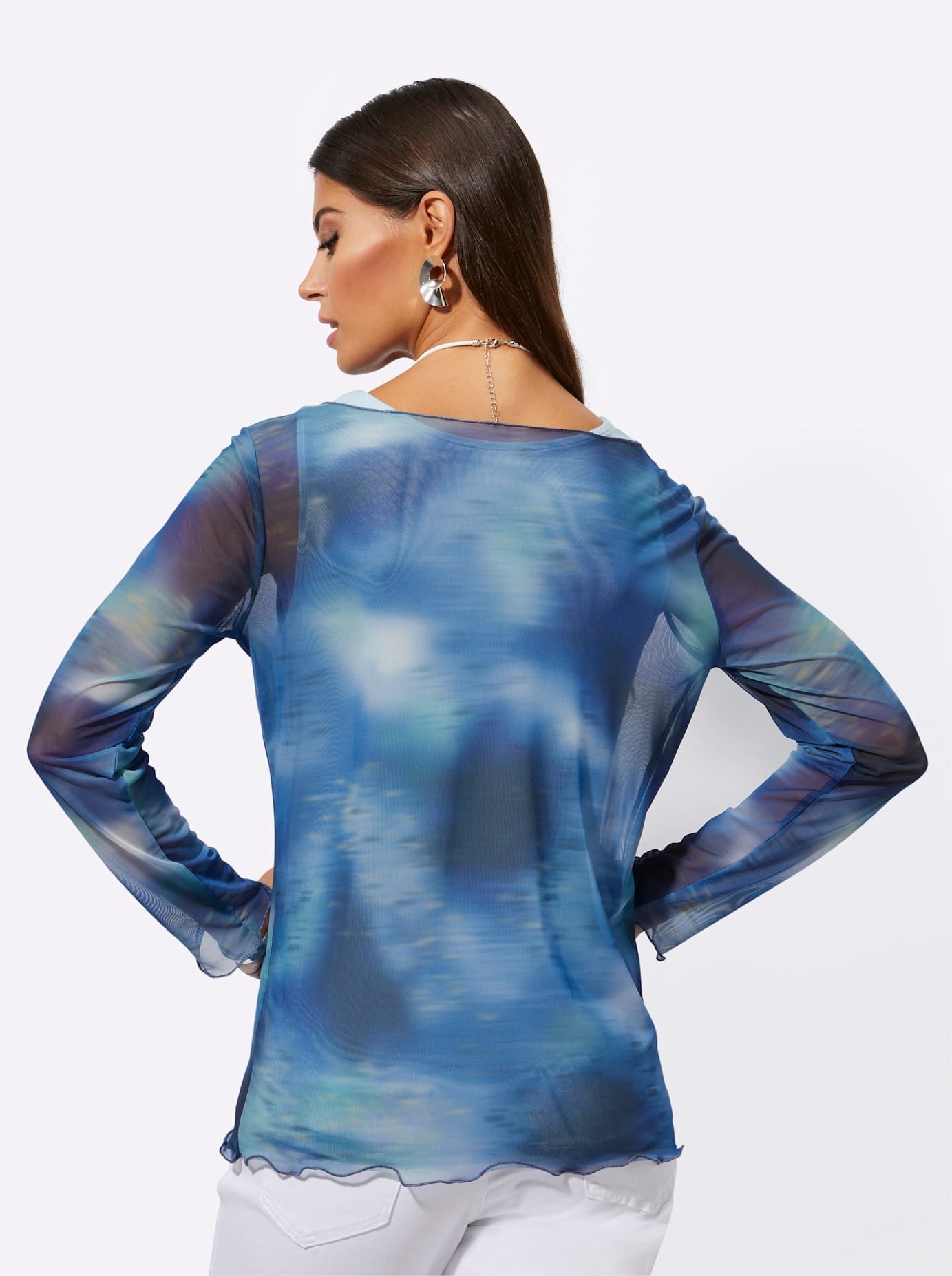 Creation L 2-in-1-shirt Mesh-shirt (1-delig)