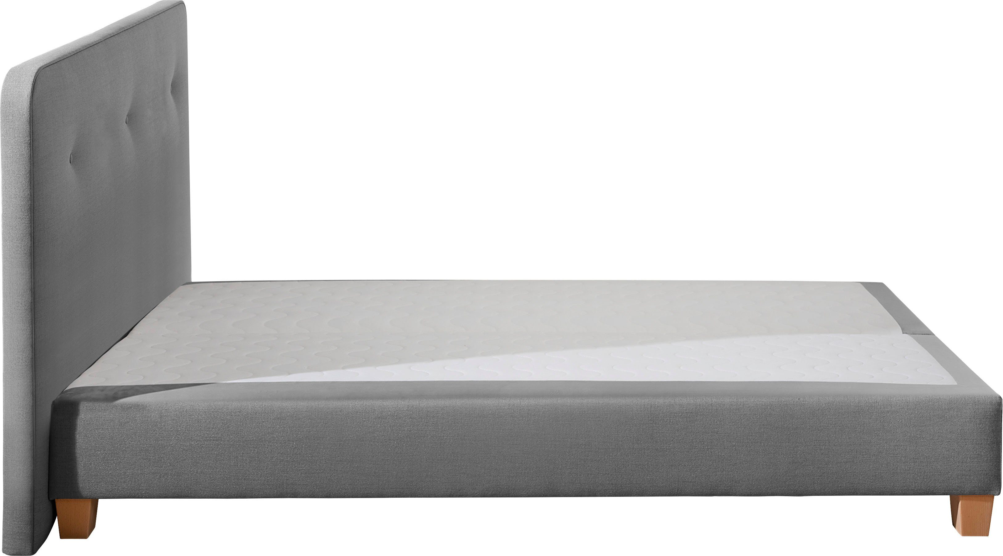 Home affaire Boxspring Fargo inclusief topper, in 3 soorten matrassen, in fluweel of structuurstof