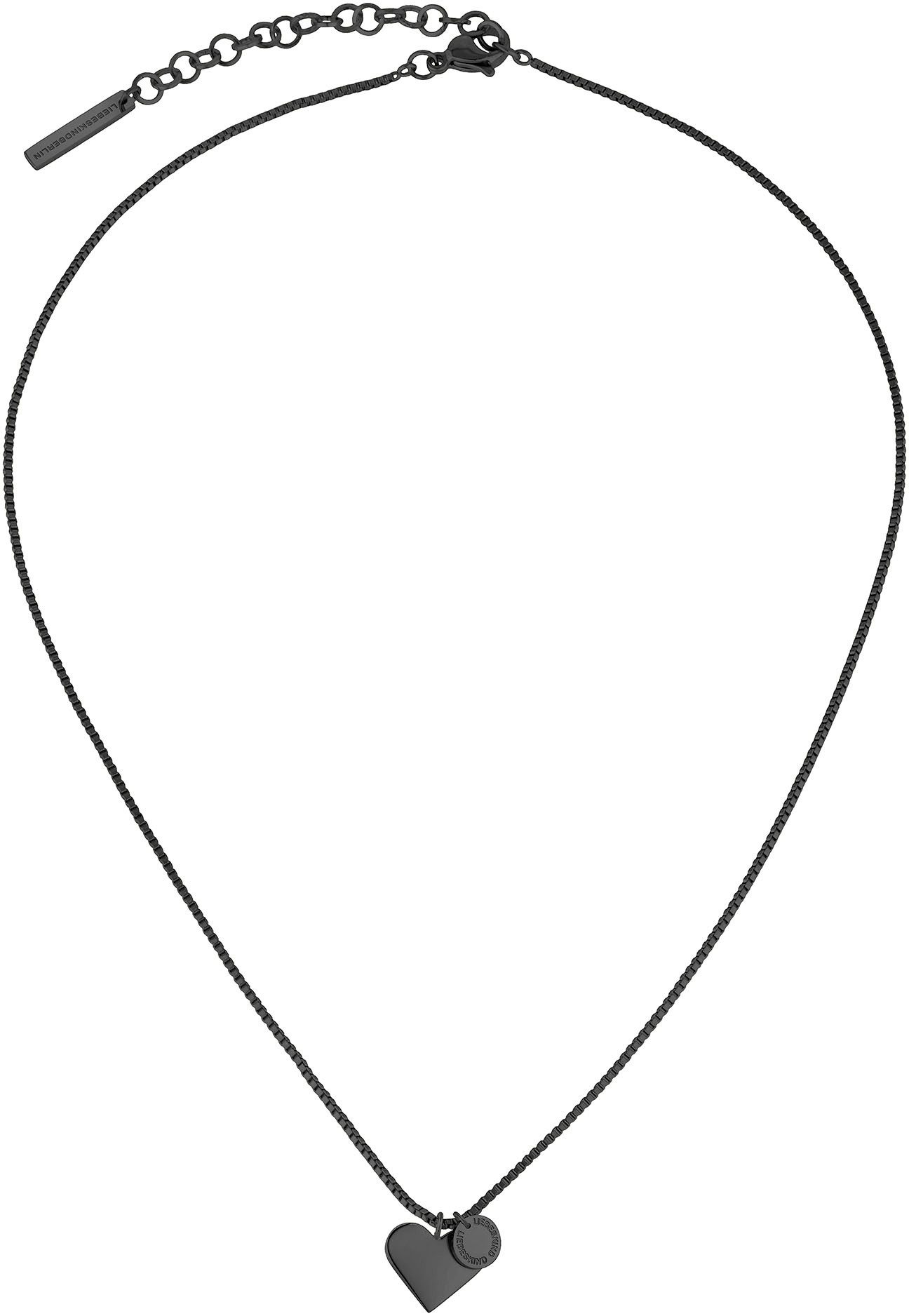 Liebeskind Berlin Ketting met hanger Schmuck Geschenk Edelstahl Halskette Herz, LJ-0503-N-45, LJ-0811-N-45