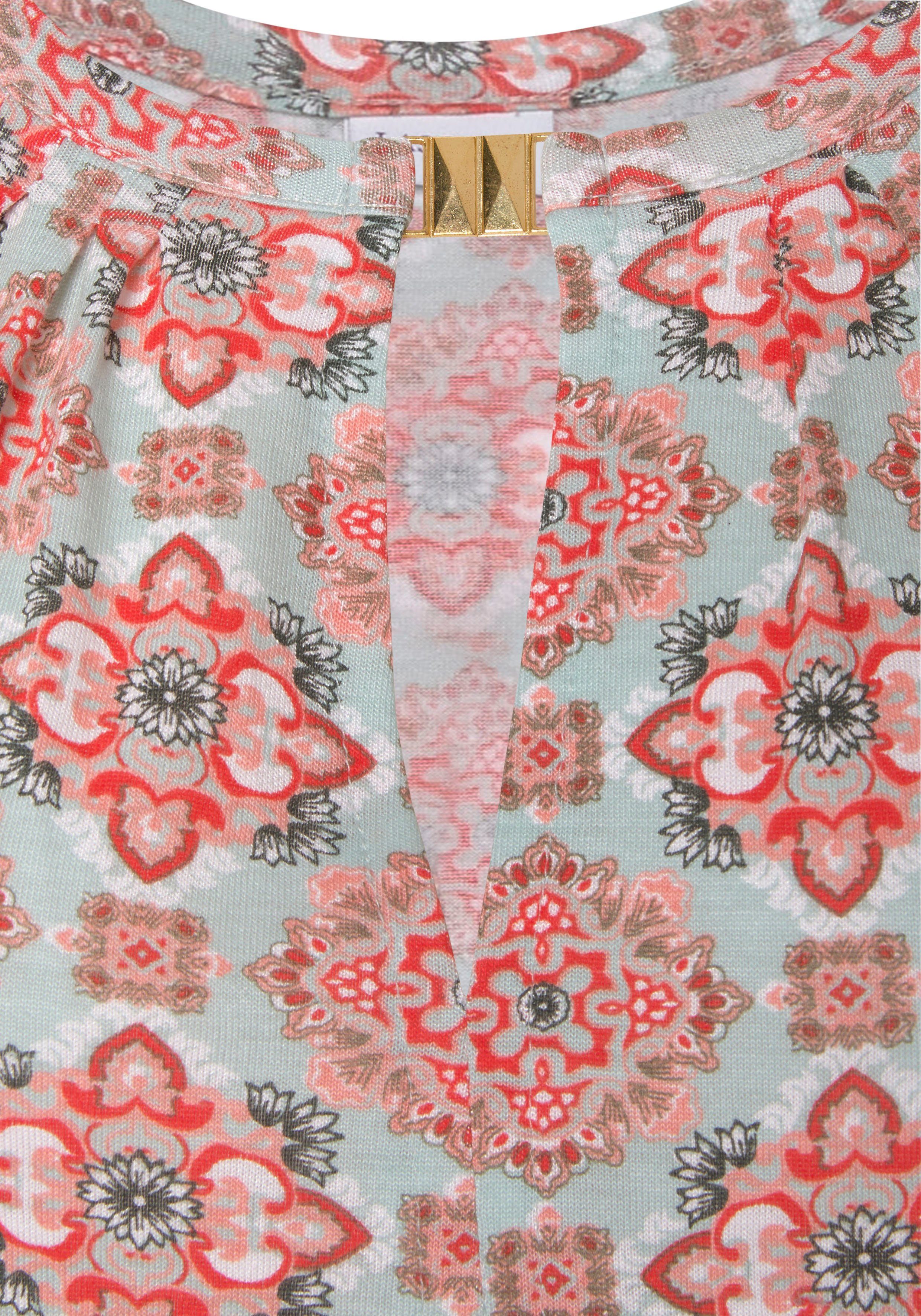 Vivance Tanktop met alloverprint en sieraccessoires, zomers dametop