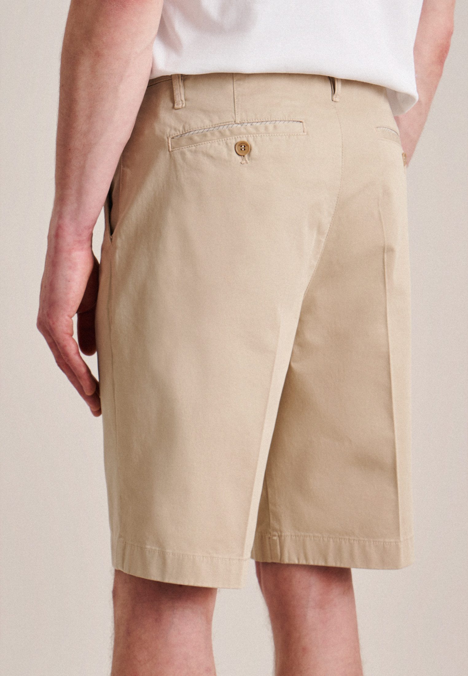 seidensticker Chino-short Zwarte roos