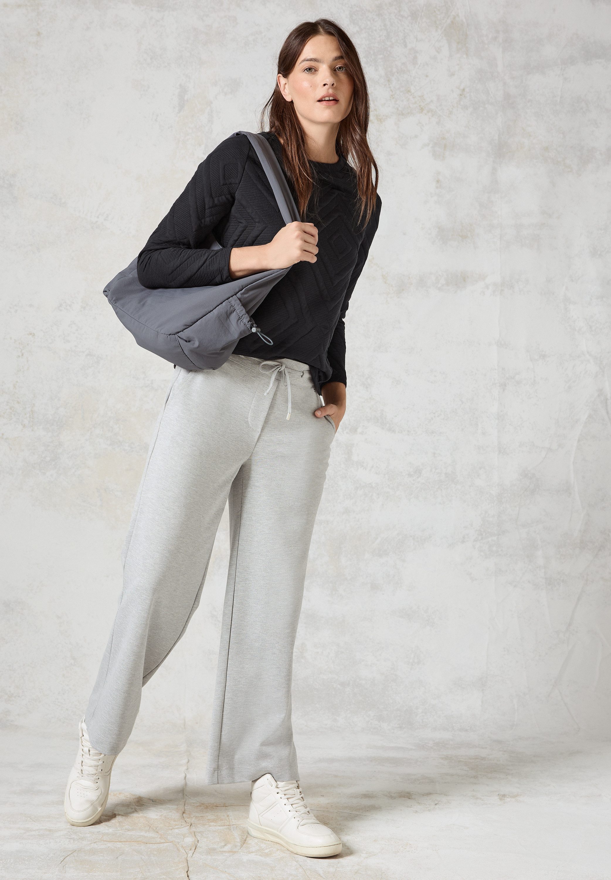 Cecil Sweatshirt met 3d structuurpatroon