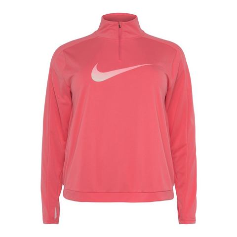NU 20% KORTING: Nike Runningshirt Dri-FIT Swoosh Women's Half-Zip Long Sleeve Top (Plus)