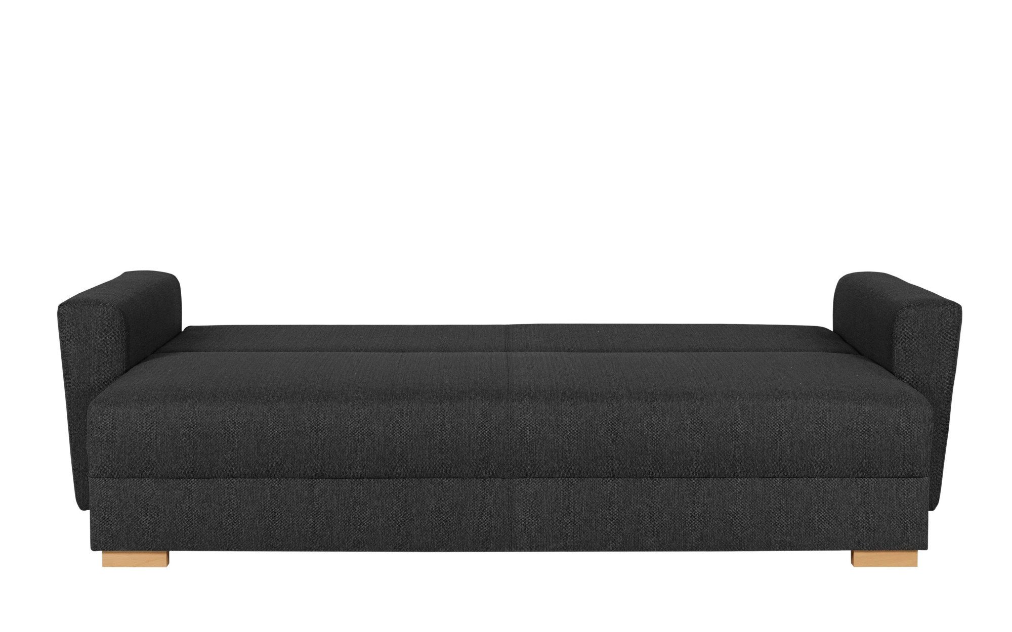 INOSIGN 3-zitsbank MAGHERA slaapbank met bedlade, van hoogwaardige afwerking met golfvering, corduroy en structuur bekleding, b/h/d 230/92,5/79 cm
