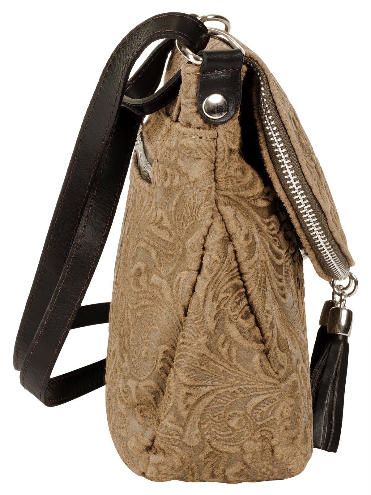 Samantha Look Schoudertas echt leer, made in italy