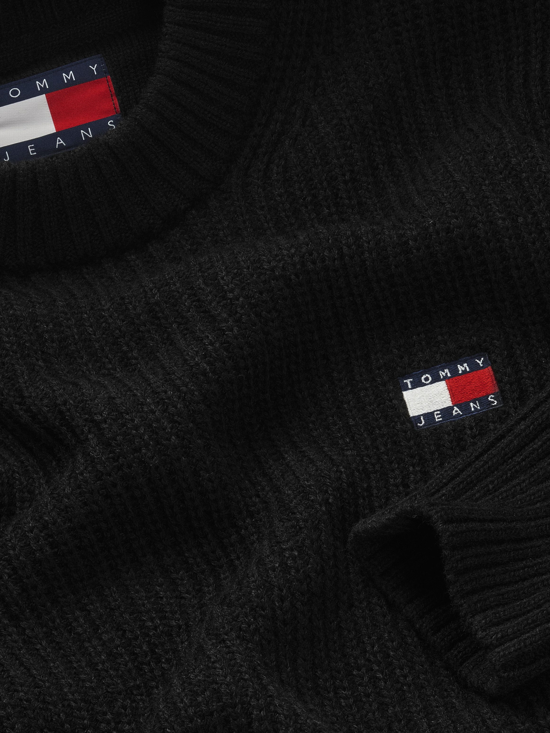TOMMY JEANS Trui met ronde hals TJM REG BADGE TEXTURED CNECK EXT