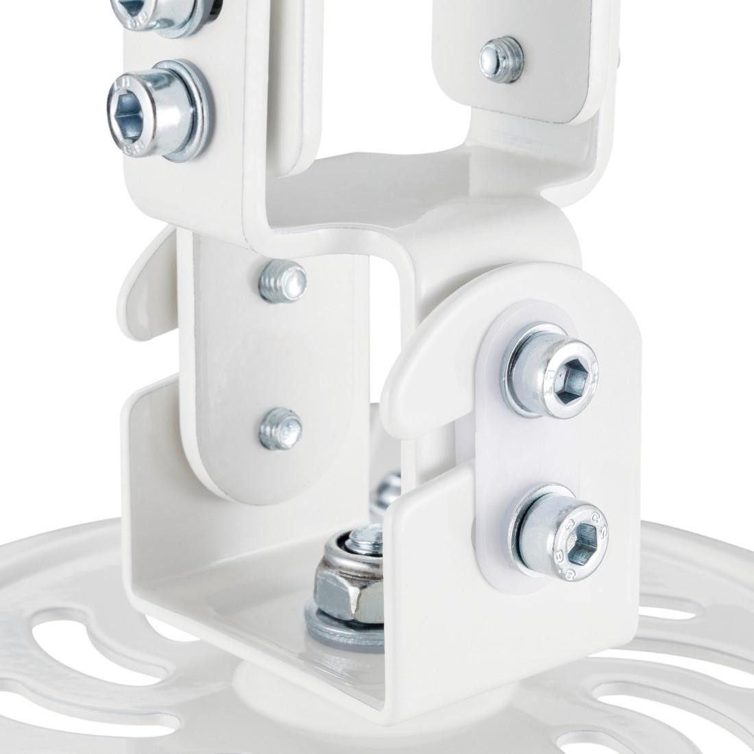 Hama Plafondbeugel voor beamer Projectorbeugel voor het plafond, muur, schuine daken, volledig beweeglijk, wit