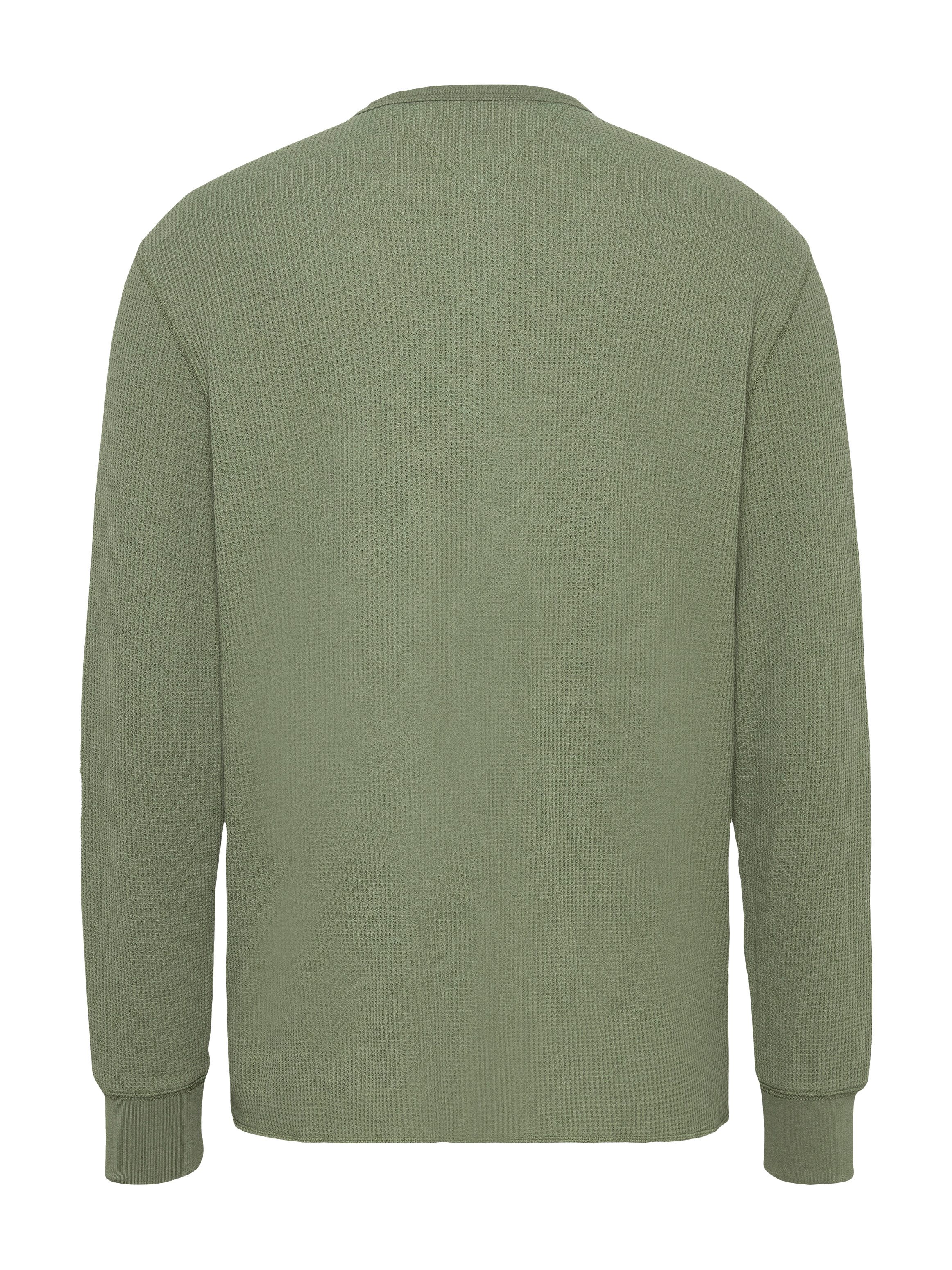 TOMMY JEANS Henleyshirt TJM REG WAFFLE HENLEY LS TEE