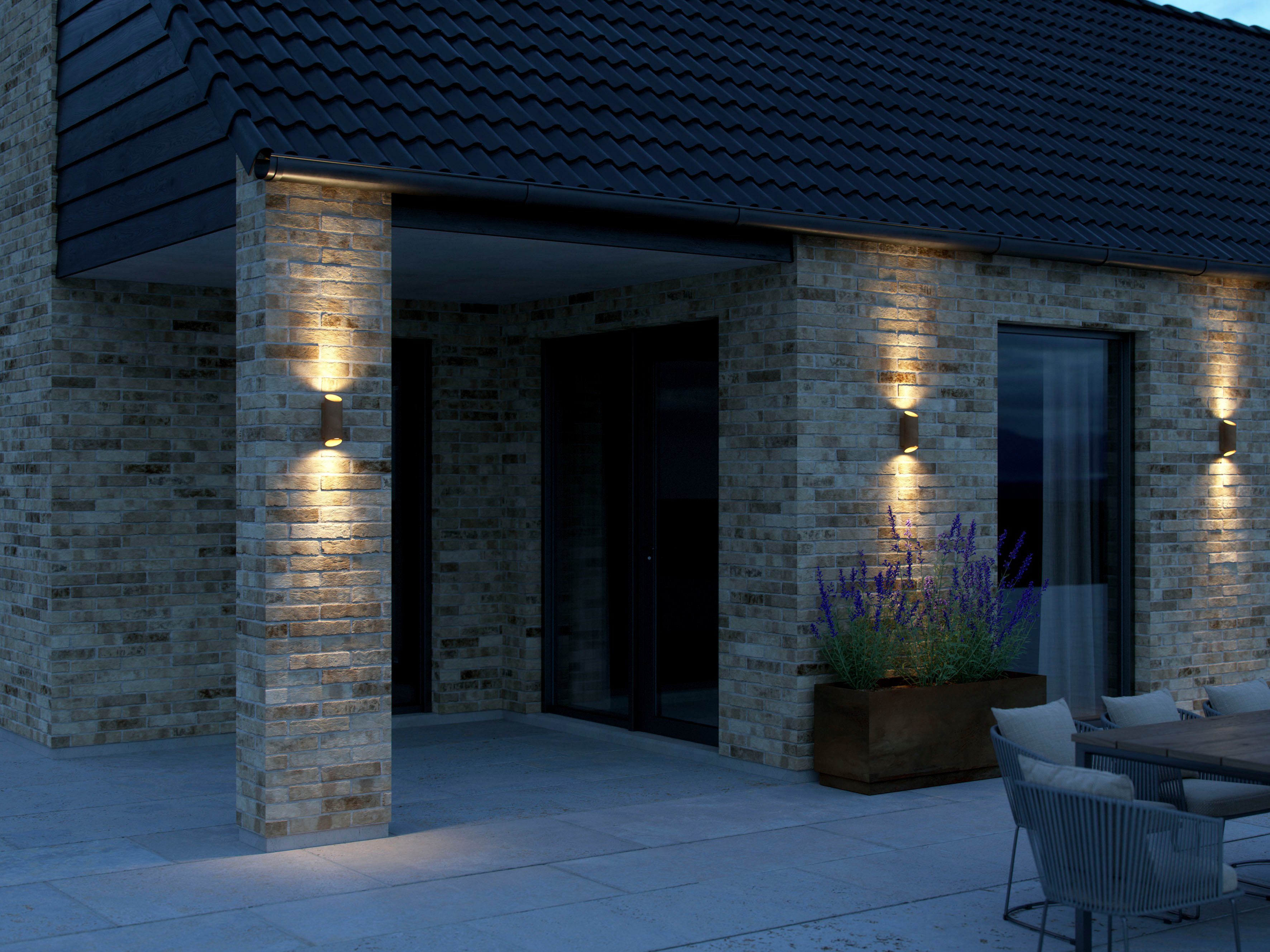Nordlux Wandlamp voor buiten Nico Round Eenvoudige installatie, parallelschakeling mogelijk, IP54-bescherming (1 stuk)