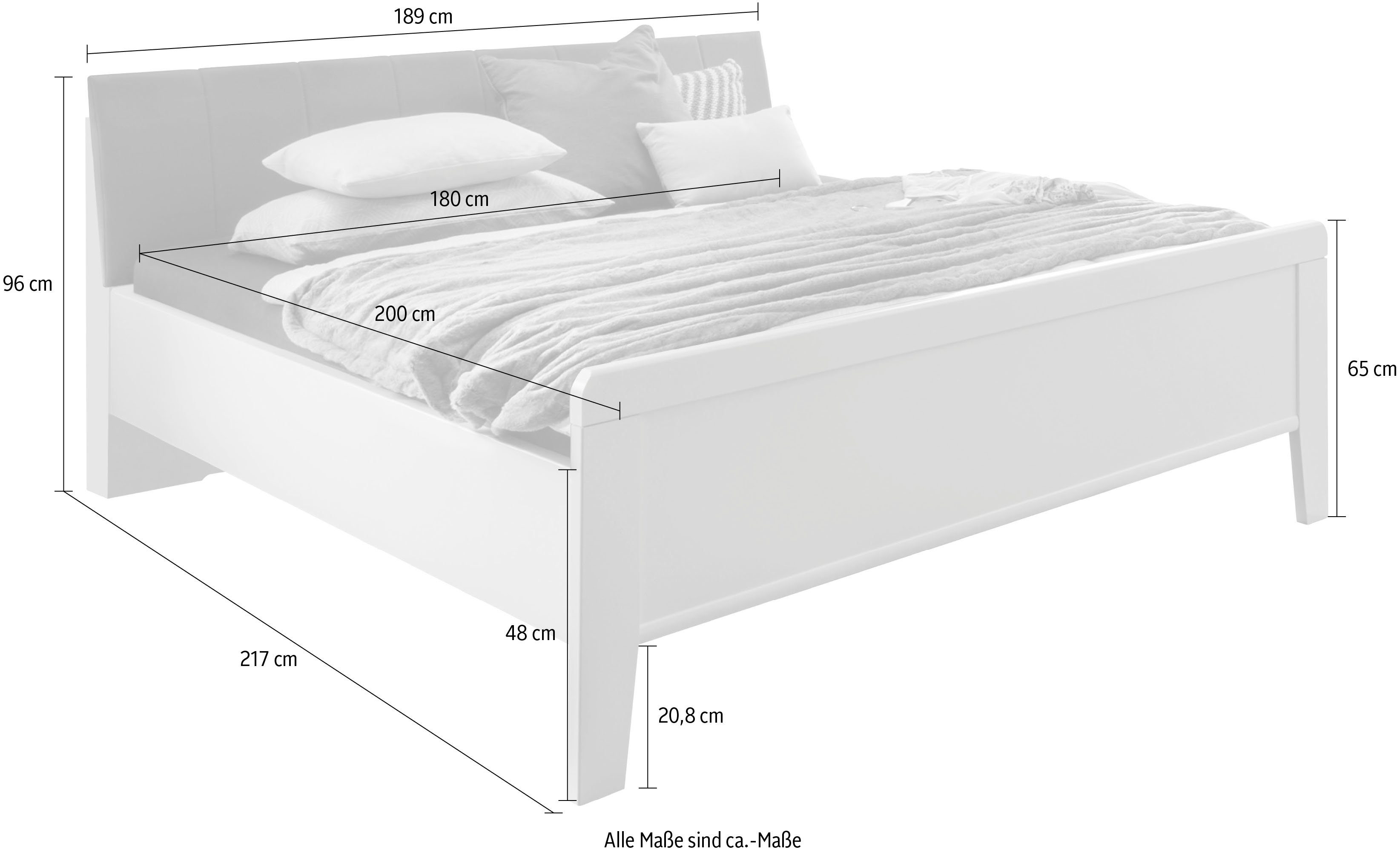 WIEMANN Houten bed Bern viervoudig verstelbare lighoogte