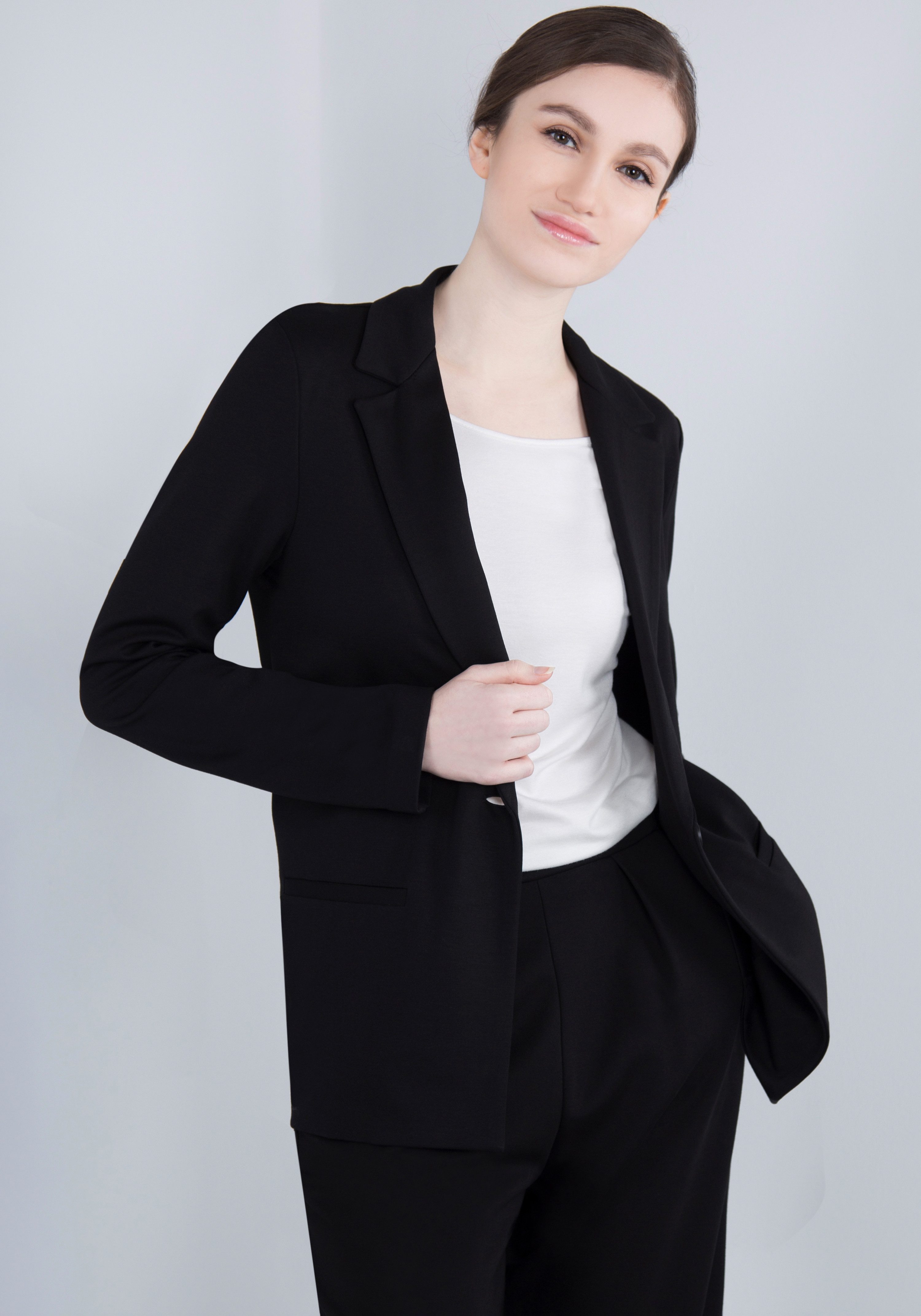 IMPERIAL Lange blazer met stretch