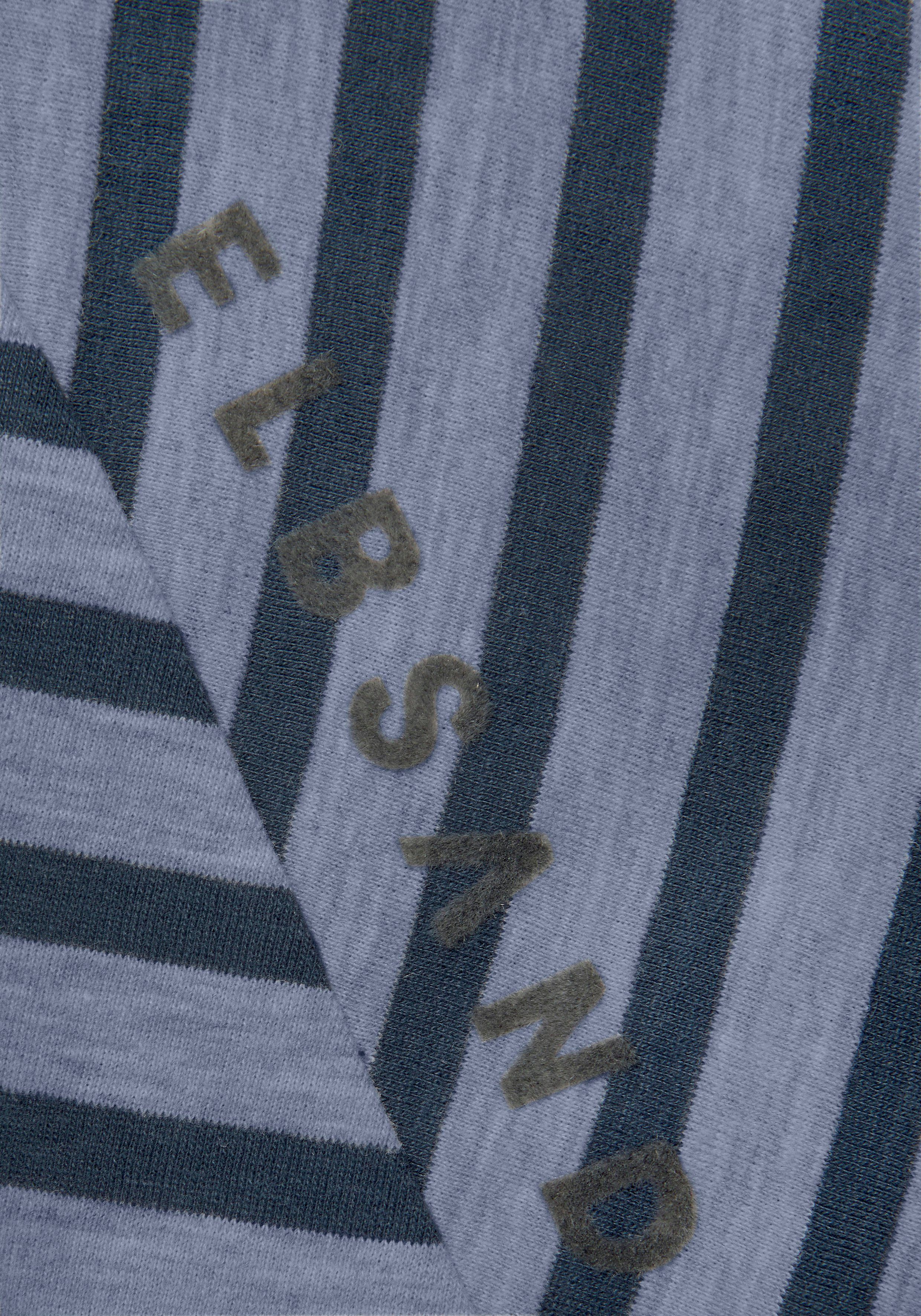 Elbsand Shirt met korte mouwen Caira met strepen, t-shirt van katoenmix, sportief en comfortabel