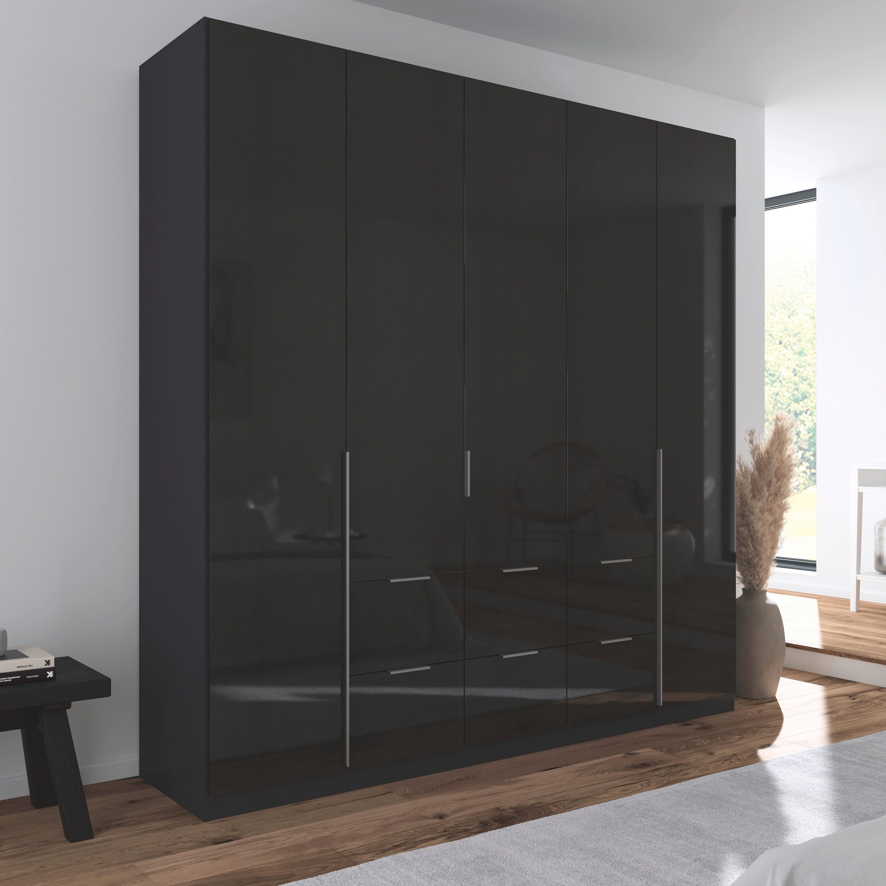 rauch Draaideurkast Kledingkast kast garderobe AGORDO met decor- of hoogglansfront