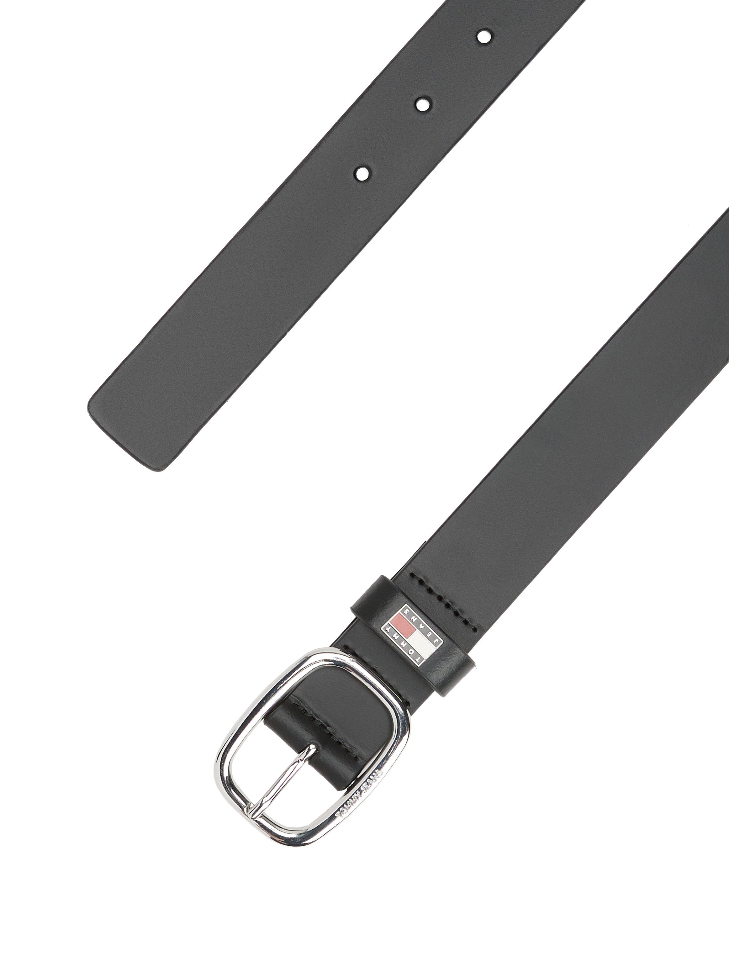 TOMMY JEANS Leren riem TJW OVAL 3.0 Ovale eenvoudig pin sluiting en logo op de sluiting
