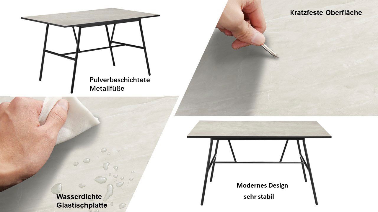 Home affaire Eettafel Anwar met melamineharscoating, in verschillende maten