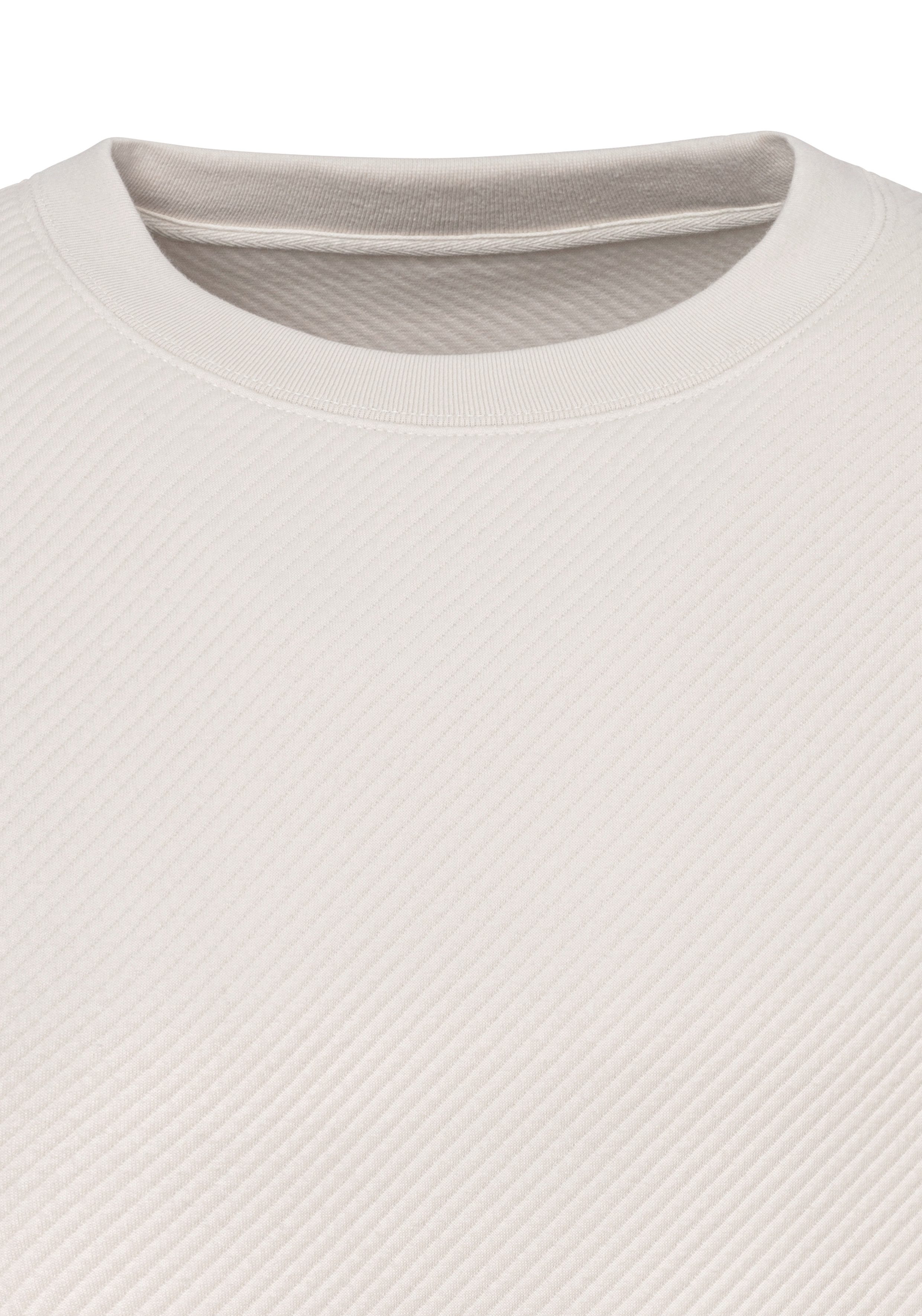 John Devin Sweatshirt Lange mouwen, sweatshirt met structuur, ronde hals, katoenmix