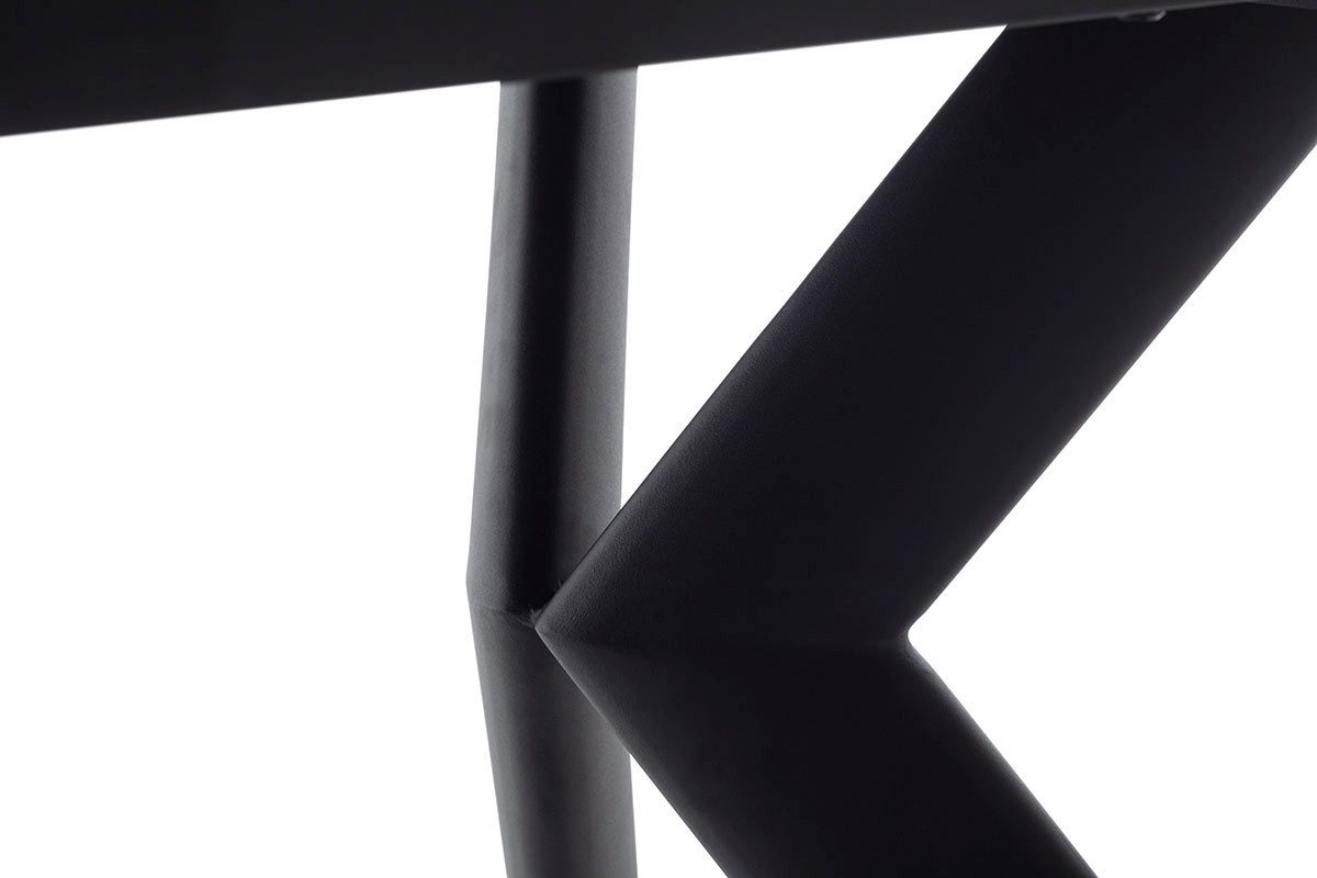 MCA furniture Eettafel OSSANA vierpoot tafel 180-260 cm Keramiek, metaal, eindschuif, uittrekbaar, tafelblad 13 mm, 8-10 personen