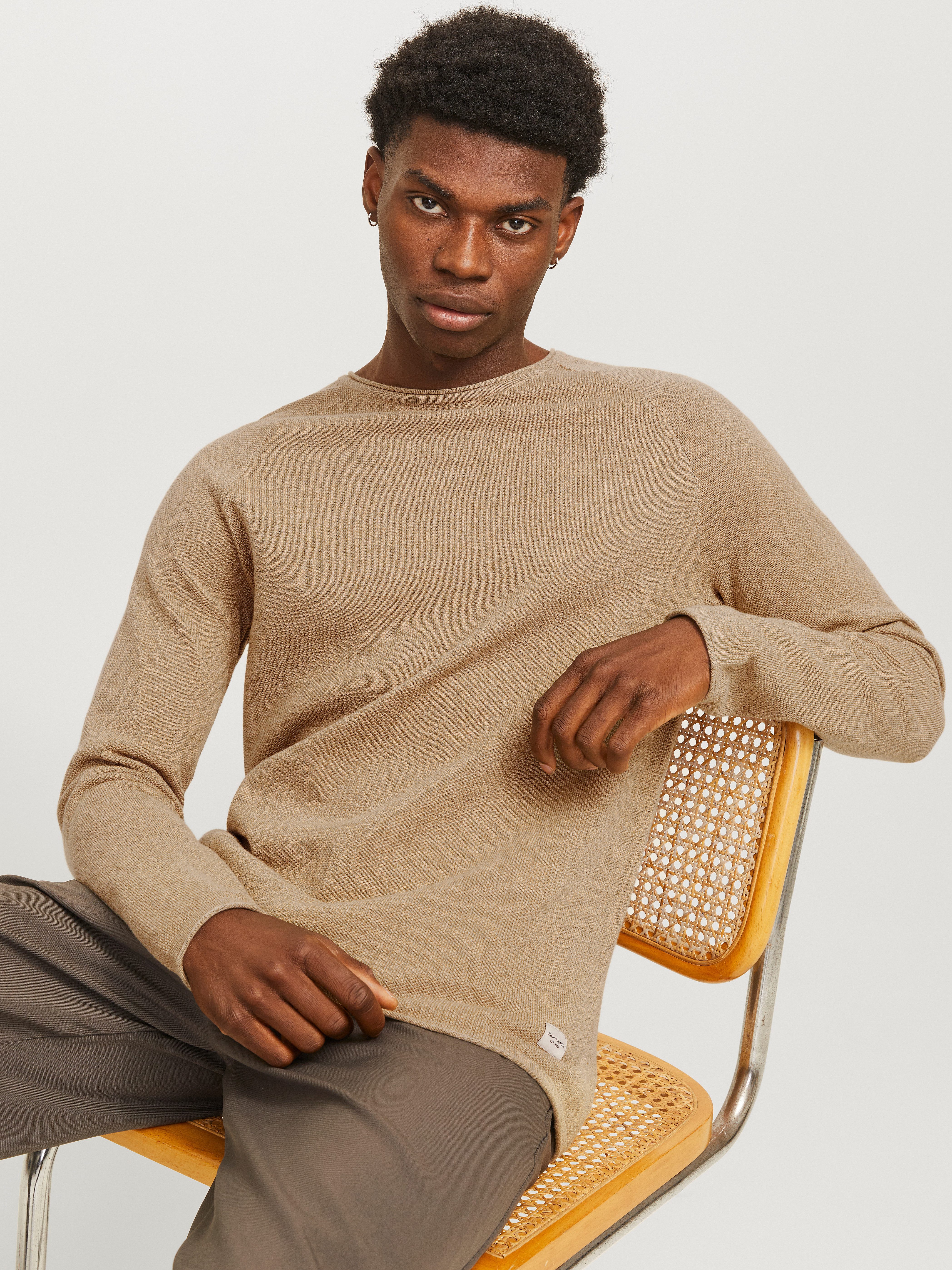 Jack & Jones Trui met ronde hals JJEHILL KNIT CREW NECK NOOS