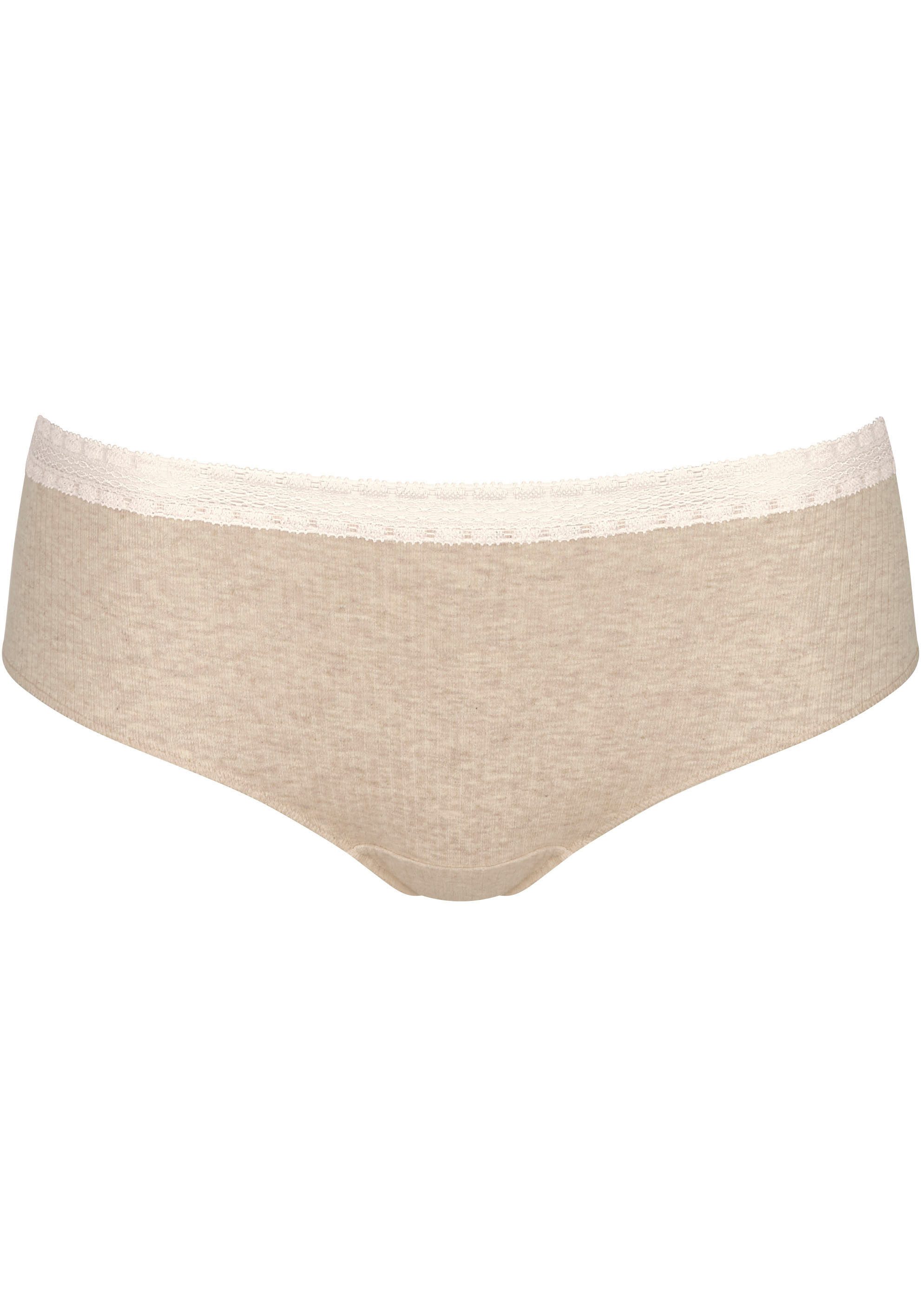 Sloggi Slip GO Ribbed R Hipster C2P zachte ribstof met kantafwerking (2 stuks Set van 2)
