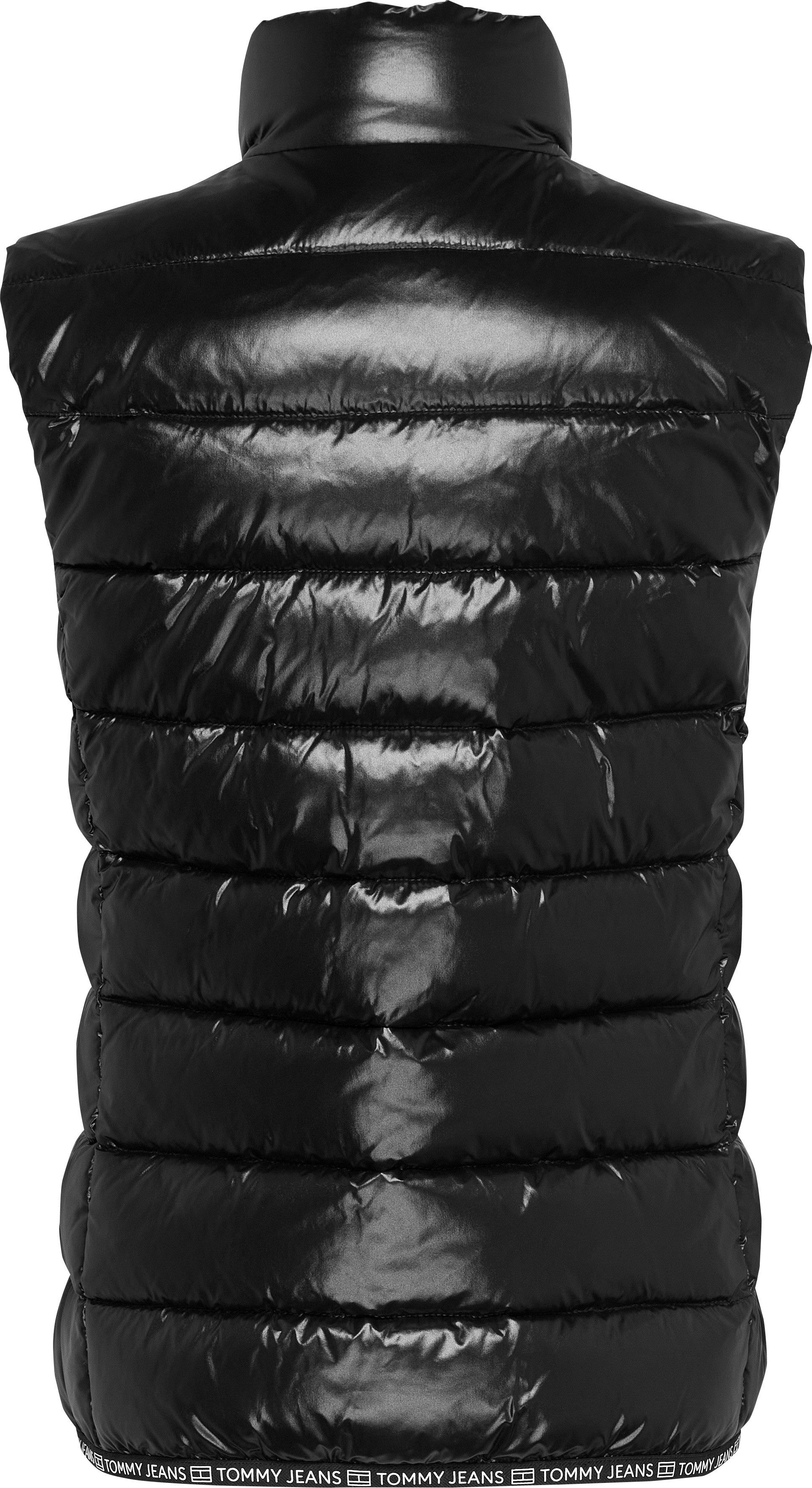 TOMMY JEANS Bodywarmer TJW ESSENTIAL TAPE VEST in glanzende uitstraling met lichte wattage