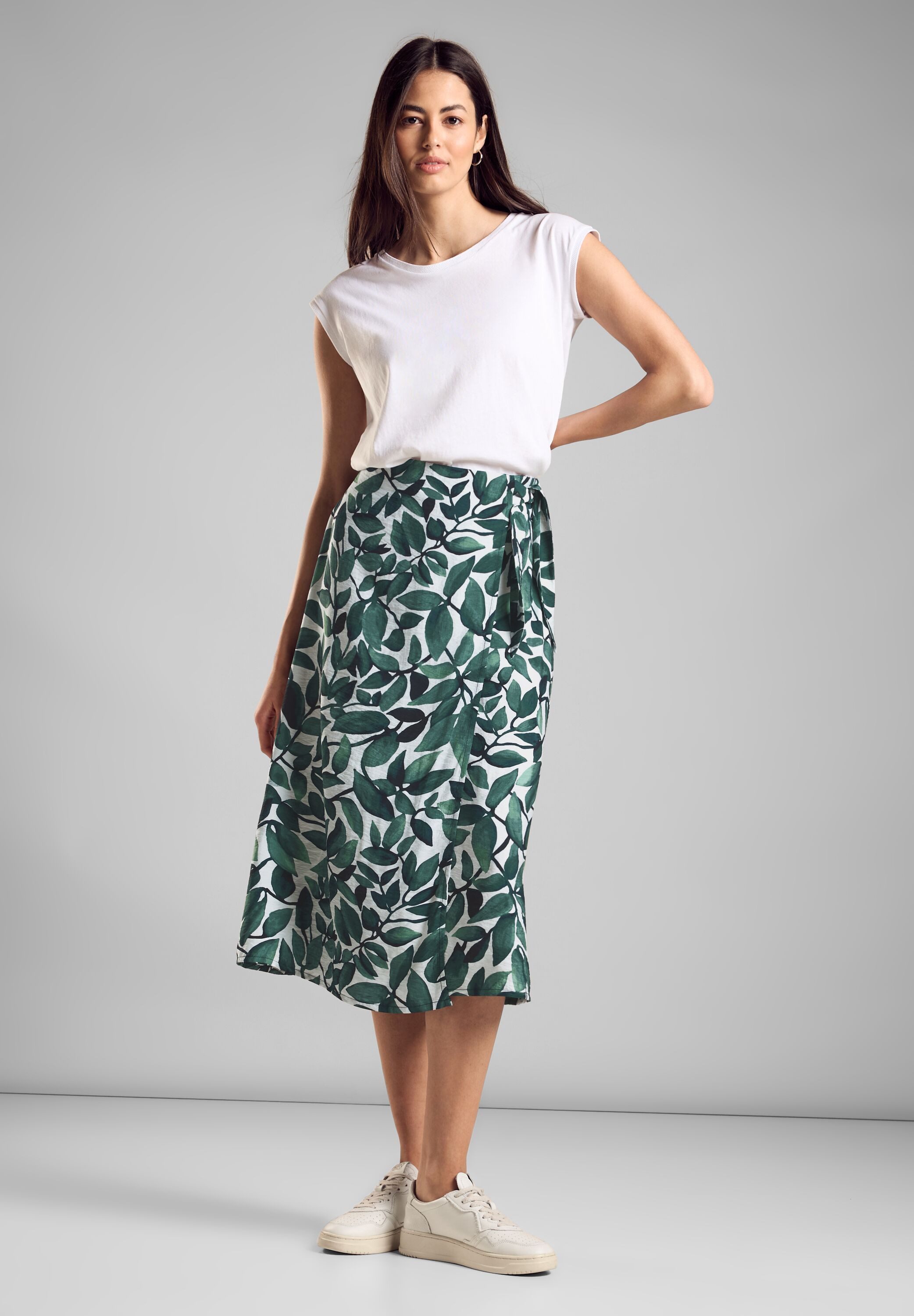 STREET ONE Wikkelrok met print all-over