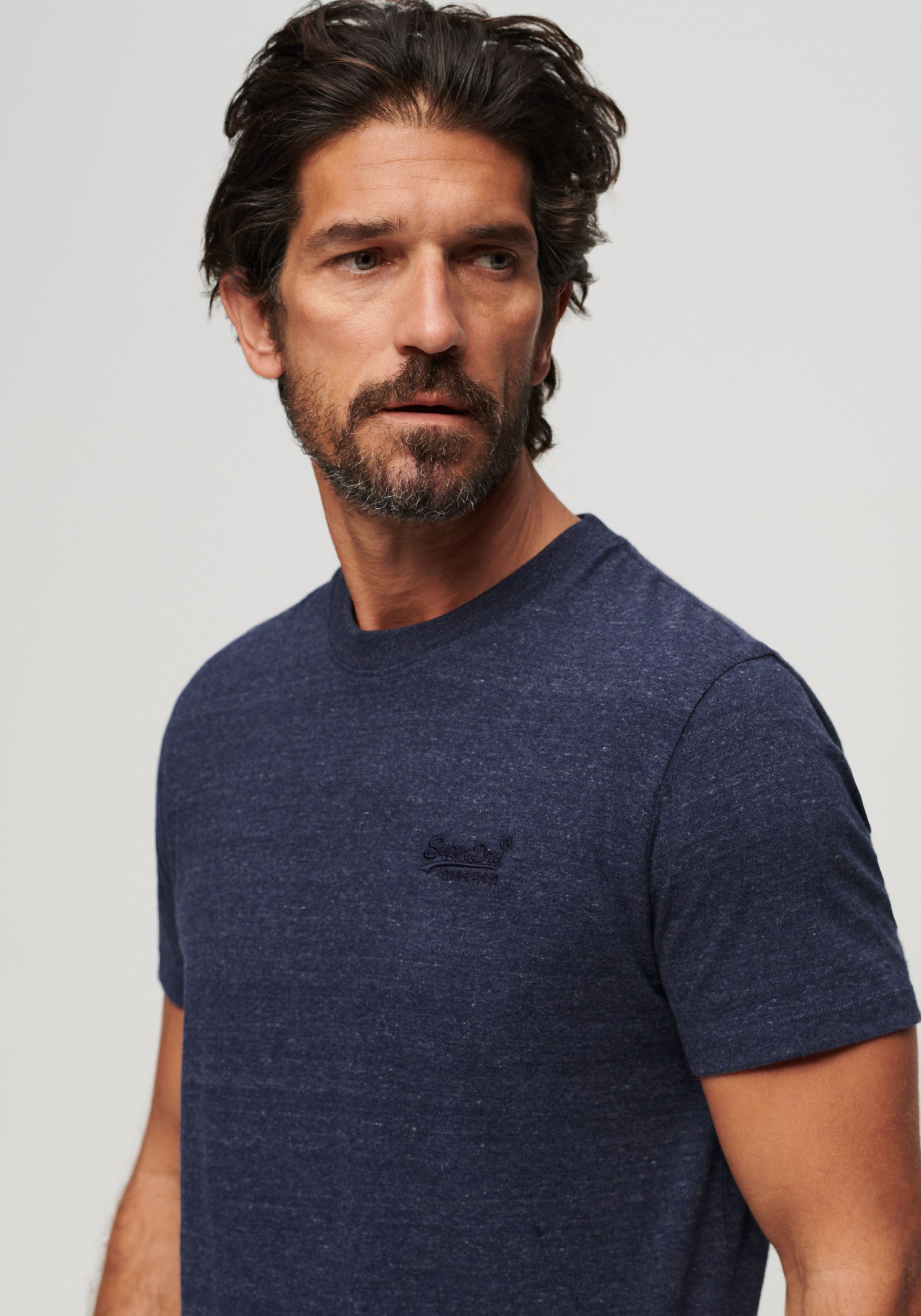 Superdry Shirt met ronde hals ESSENTIAL LOGO EMB TEE