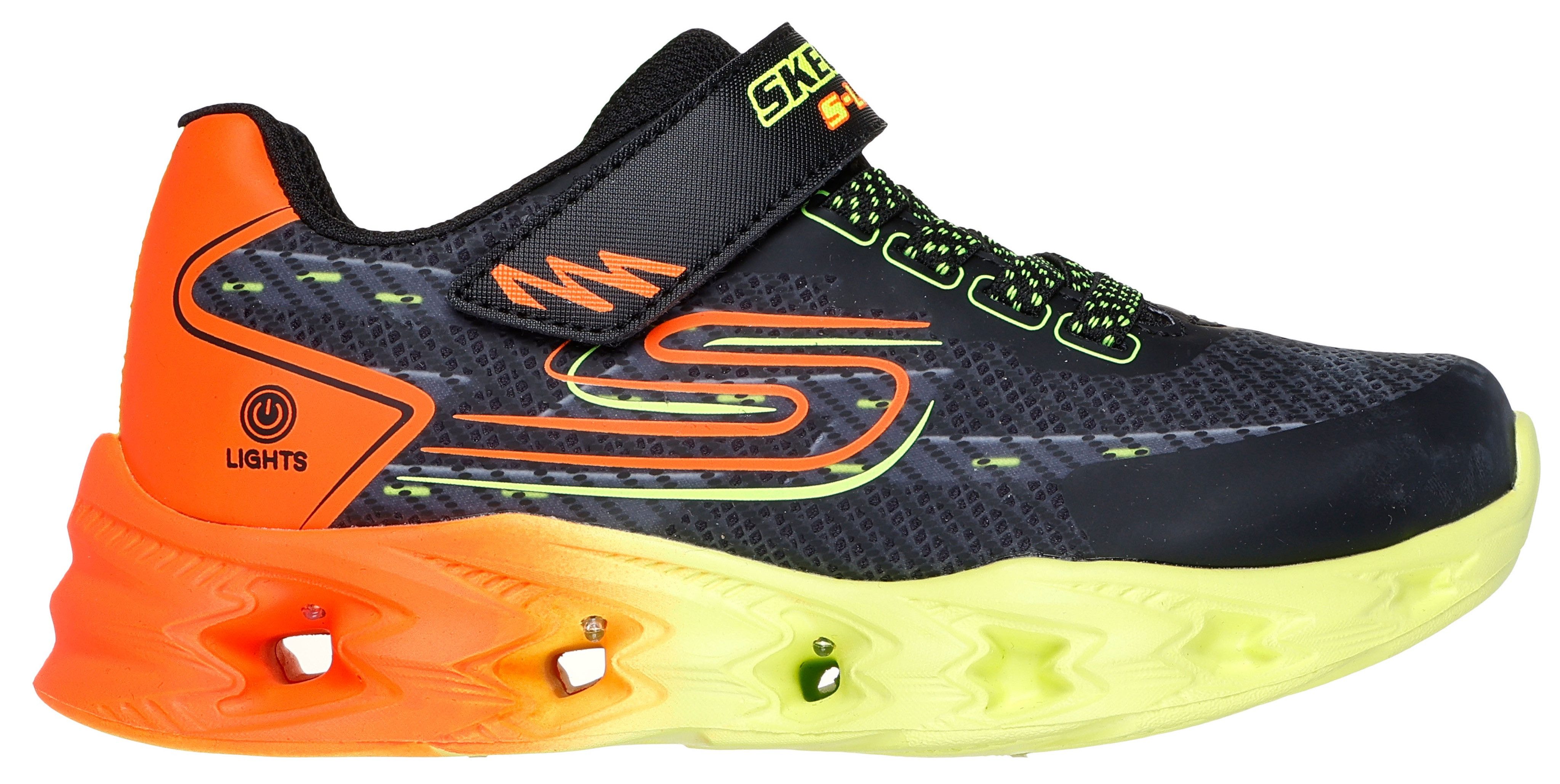 Skechers Sneakers S-Lights: Vortex 2.0 - Quantroid blink schoen, led schoen, klittenbandschoen met knipperende zool