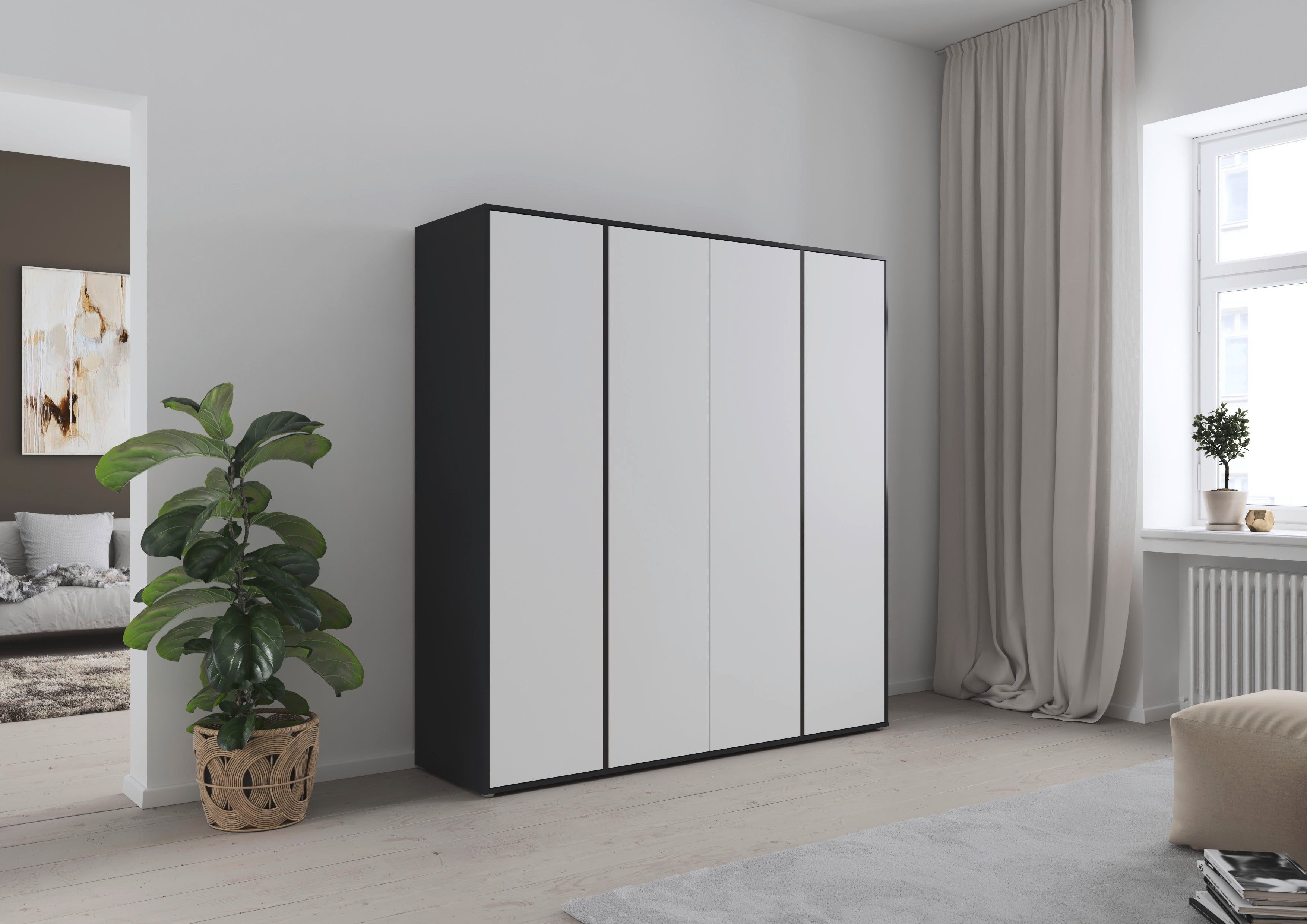 rauch Draaideurkast Kledingkast Kast Garderobe Wasmand NABILA veel Opbergruimte in 2 breedtes met push-to-open functie bestseller made in germany