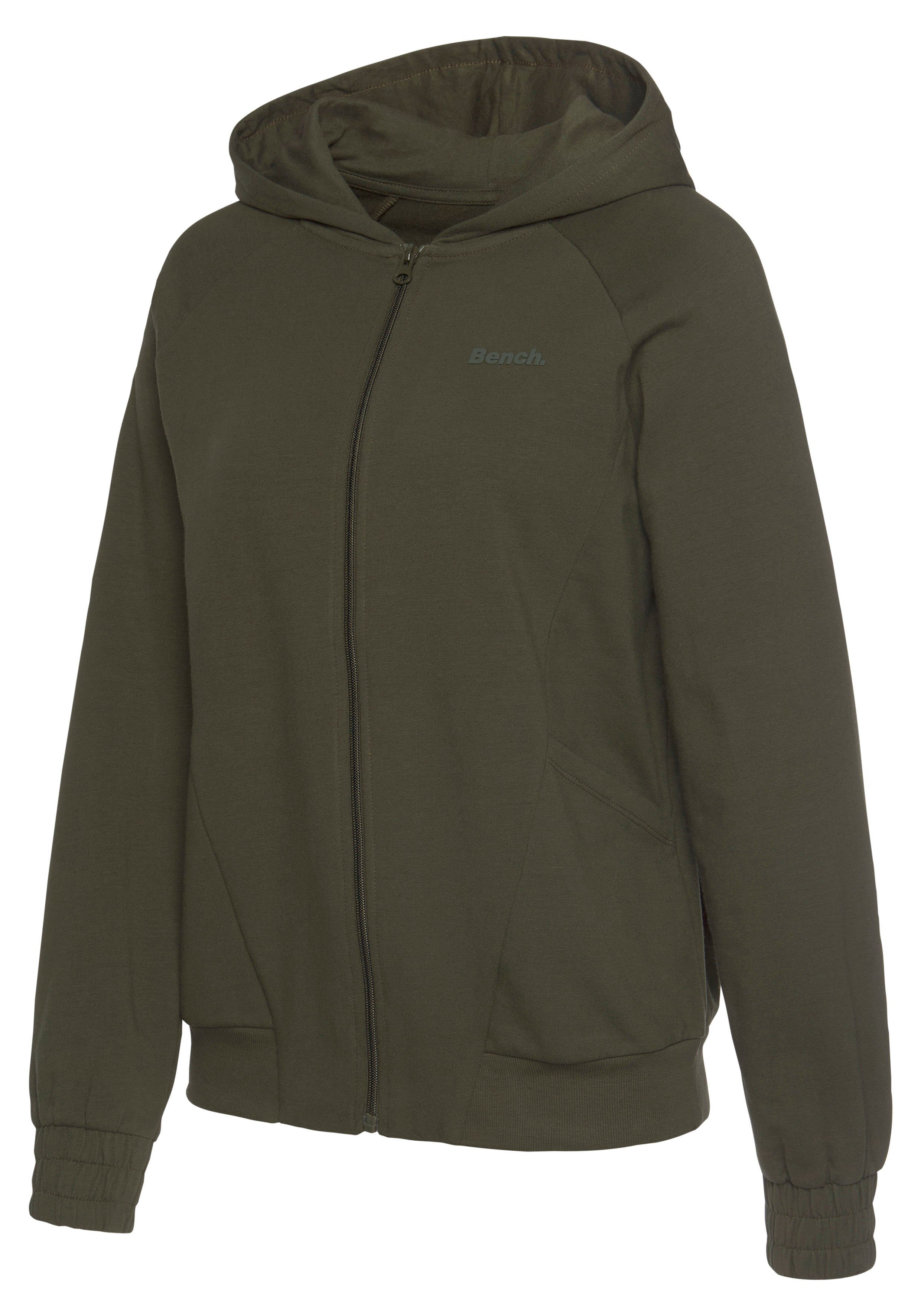 Bench. Loungewear Capuchonsweatvest met sportieve deelnaad, loungepak