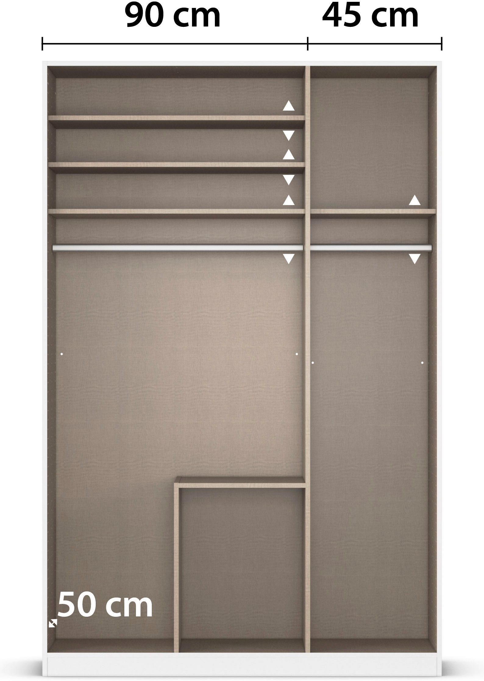 rauch Draaideurkast Kledingkasten kast garderobe AGORDO met glazen front