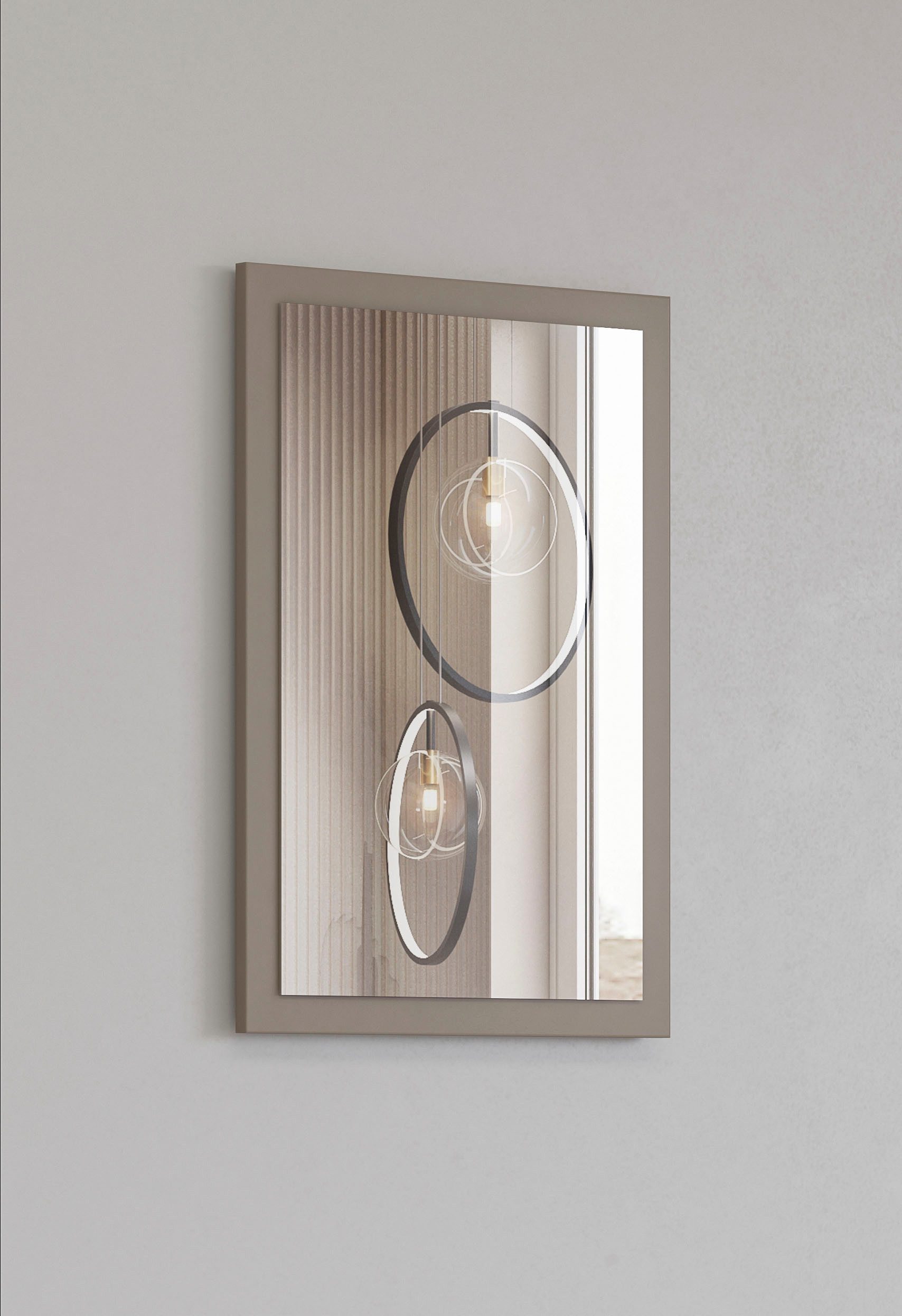 INOSIGN Garderobespiegel Cross,Breedte 40-60 cm moderne halspiegel verticaal of horizontaal hangend