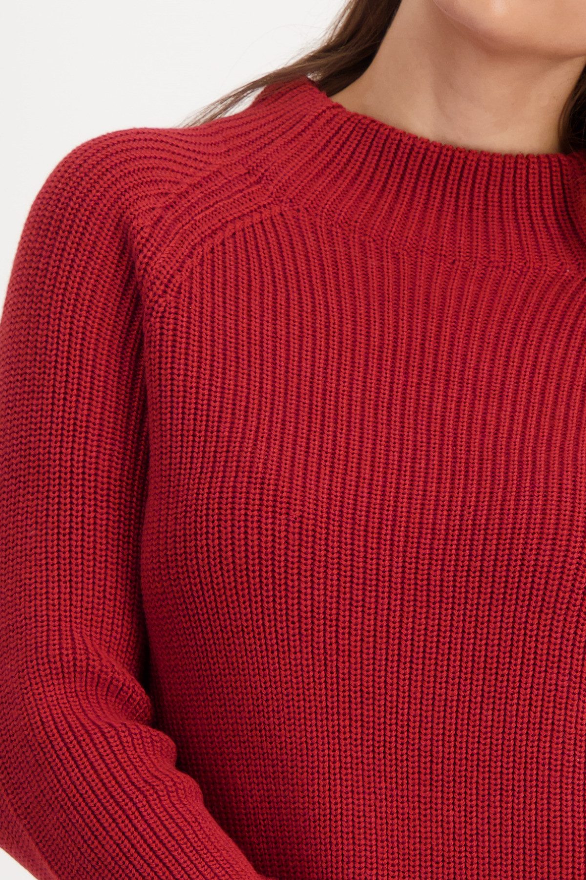 Monari Gebreide trui Regular fit met ronde hals
