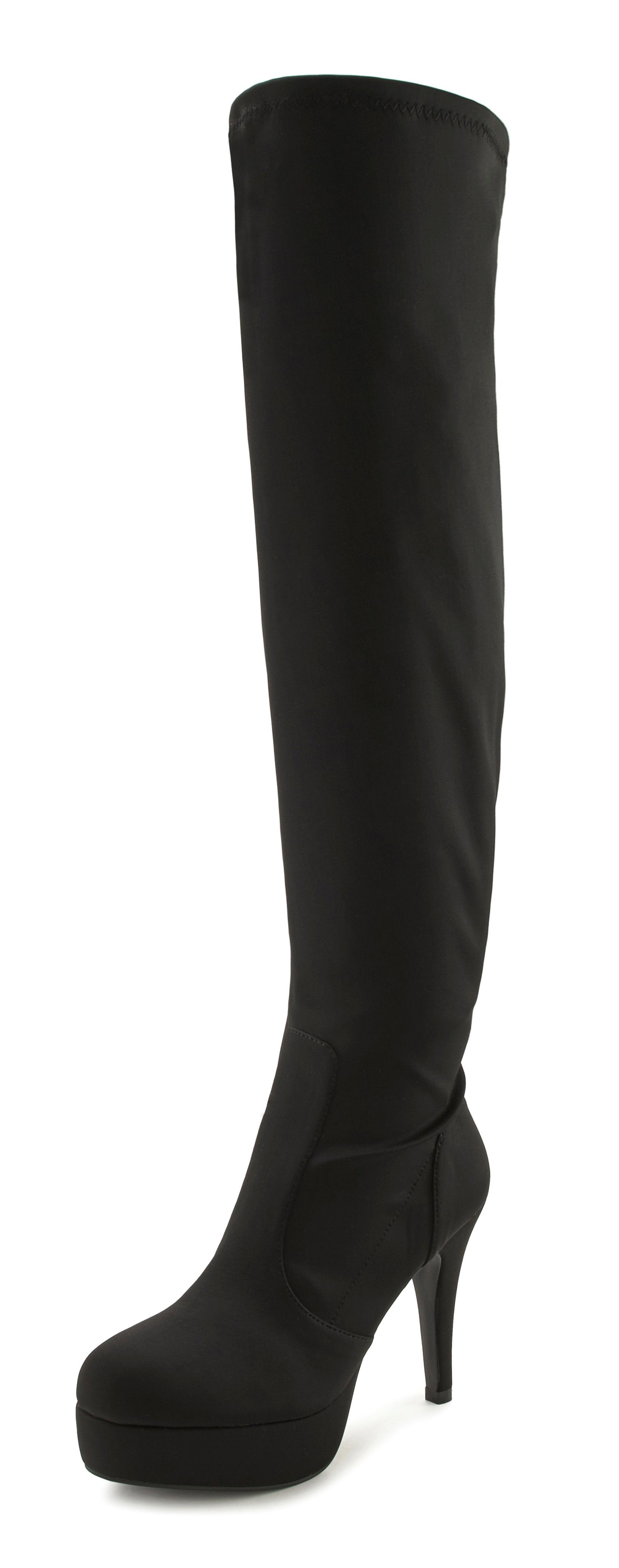 Lascana Belle Affaire Overknee-laarzen met lange schacht, hoge hak enkellaarsjes, slouchy boots