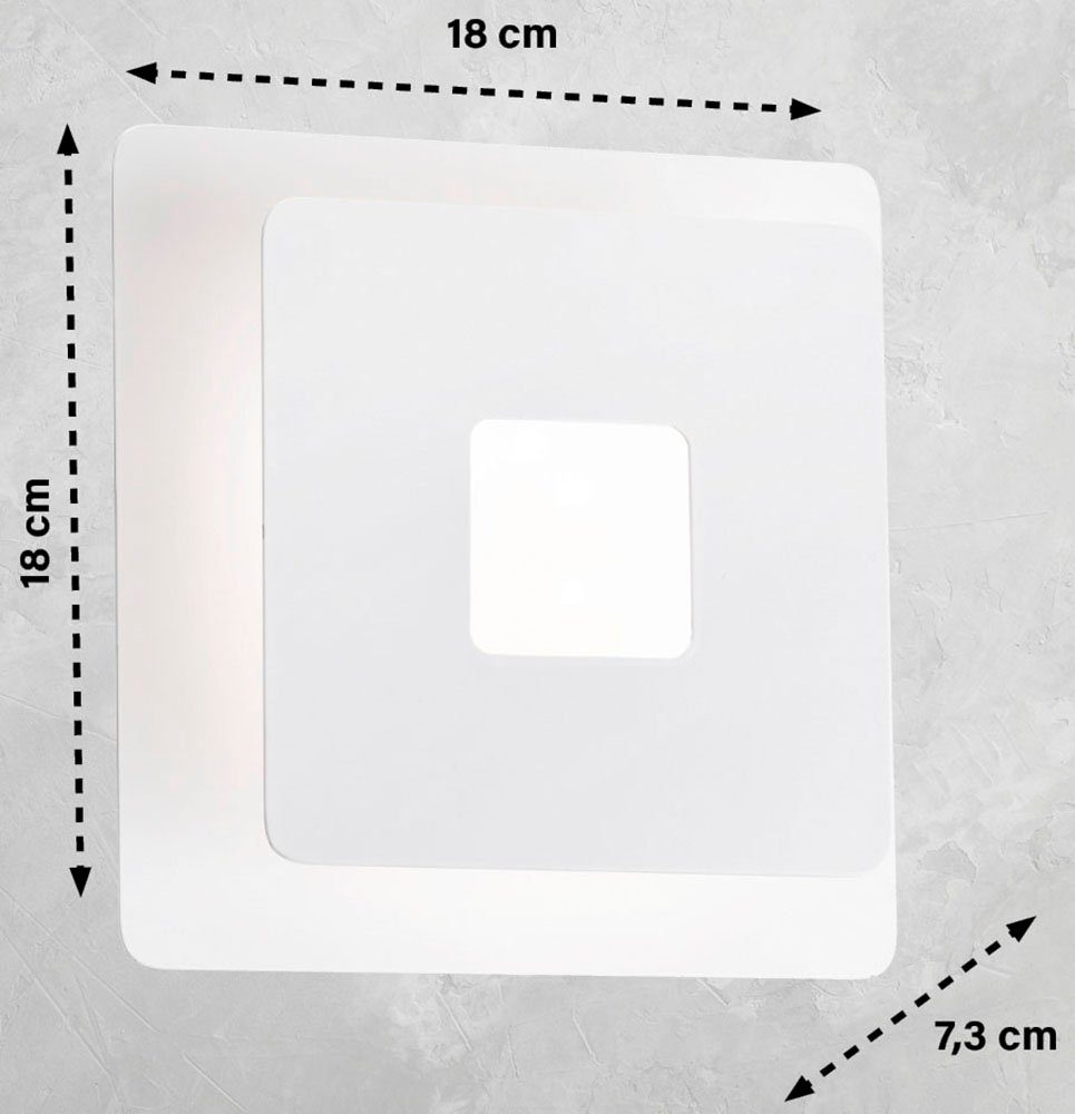 Honsel Leuchten Wandlamp Hennes duurzame led (1 stuk)