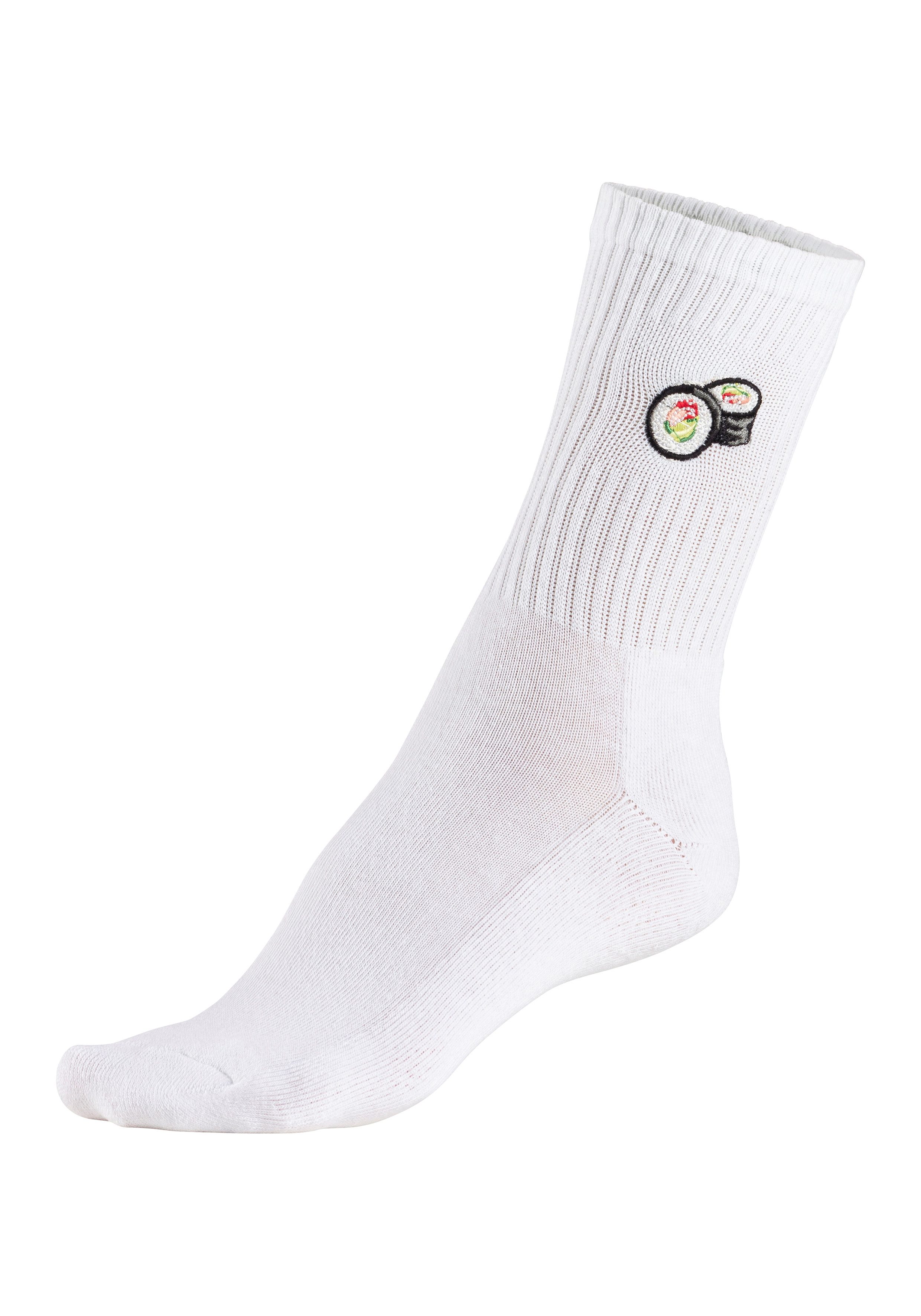 Lascana Tennissokken met frotté-zool en borduursel (set, 3 paar)